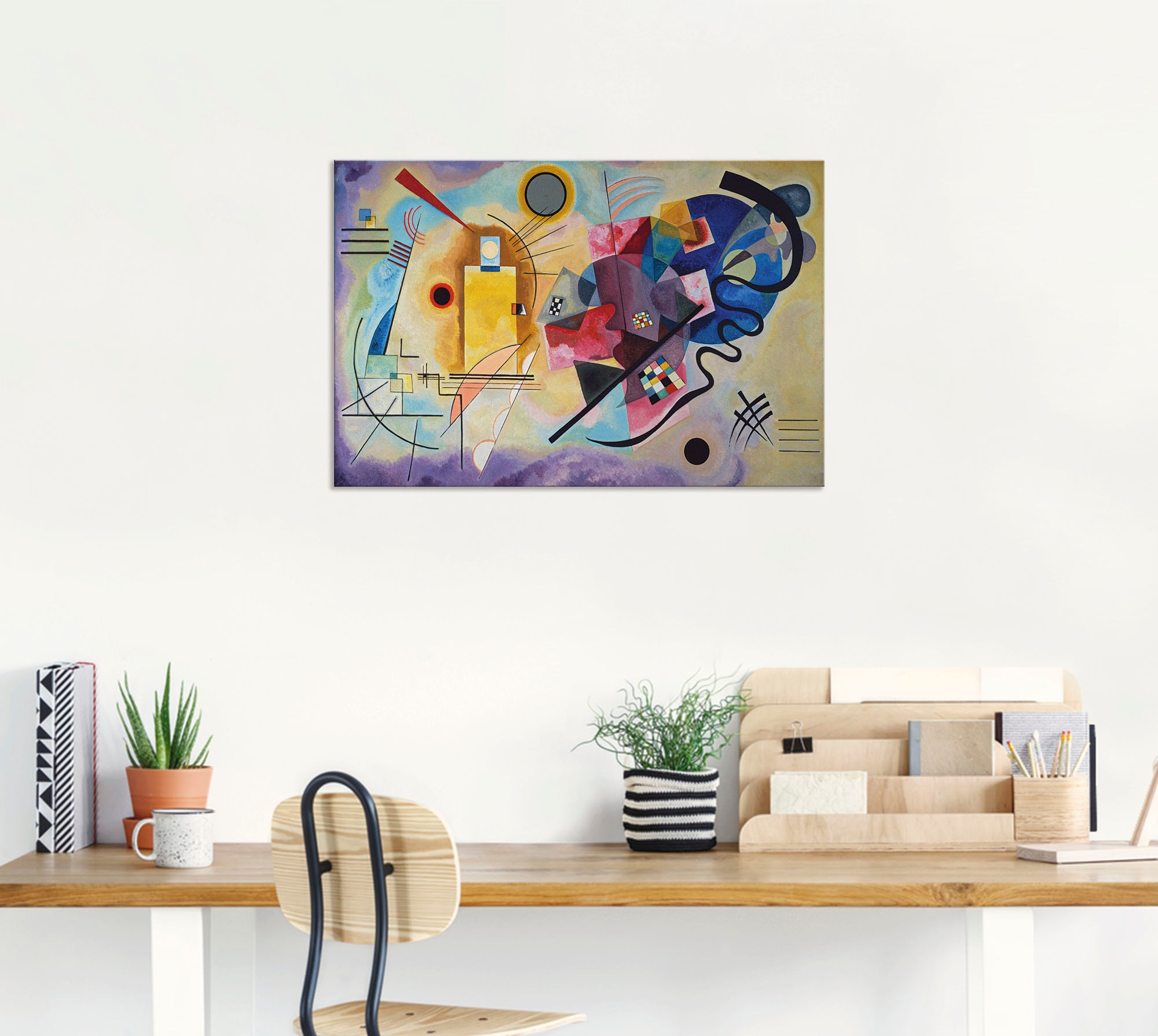 Artland Wandbild »Gelb, rot und blau. 1925«, Muster, (1 St.), als Alubild, Outdoorbild, Poster, Wandaufkleber in verschied. Größen