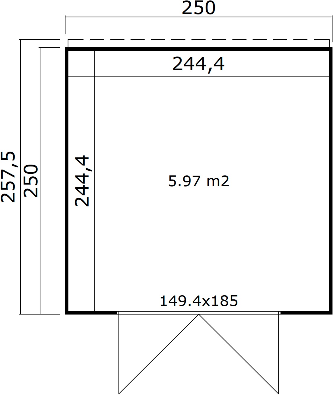 weka Gartenhaus »Batu/Fynn 2« 28 mm starke Blockbohlen