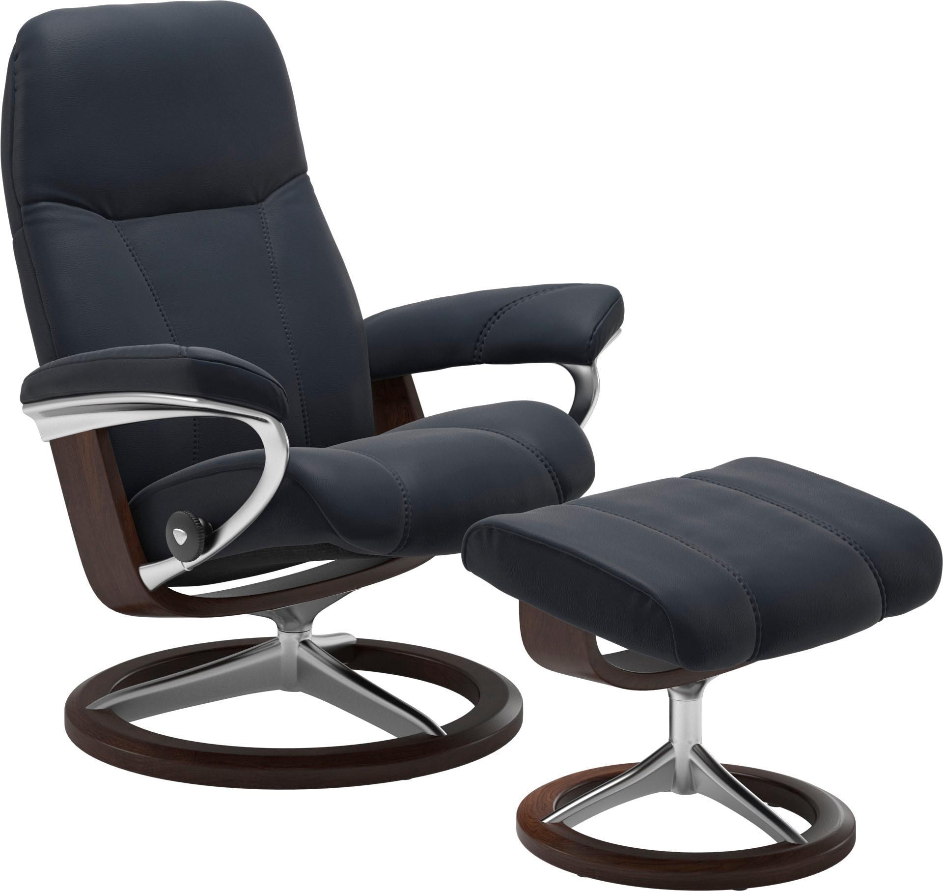 Stressless "Consul" Set, Relaxsessel mit Hocker, mit Hocker, mit Signature günstig online kaufen