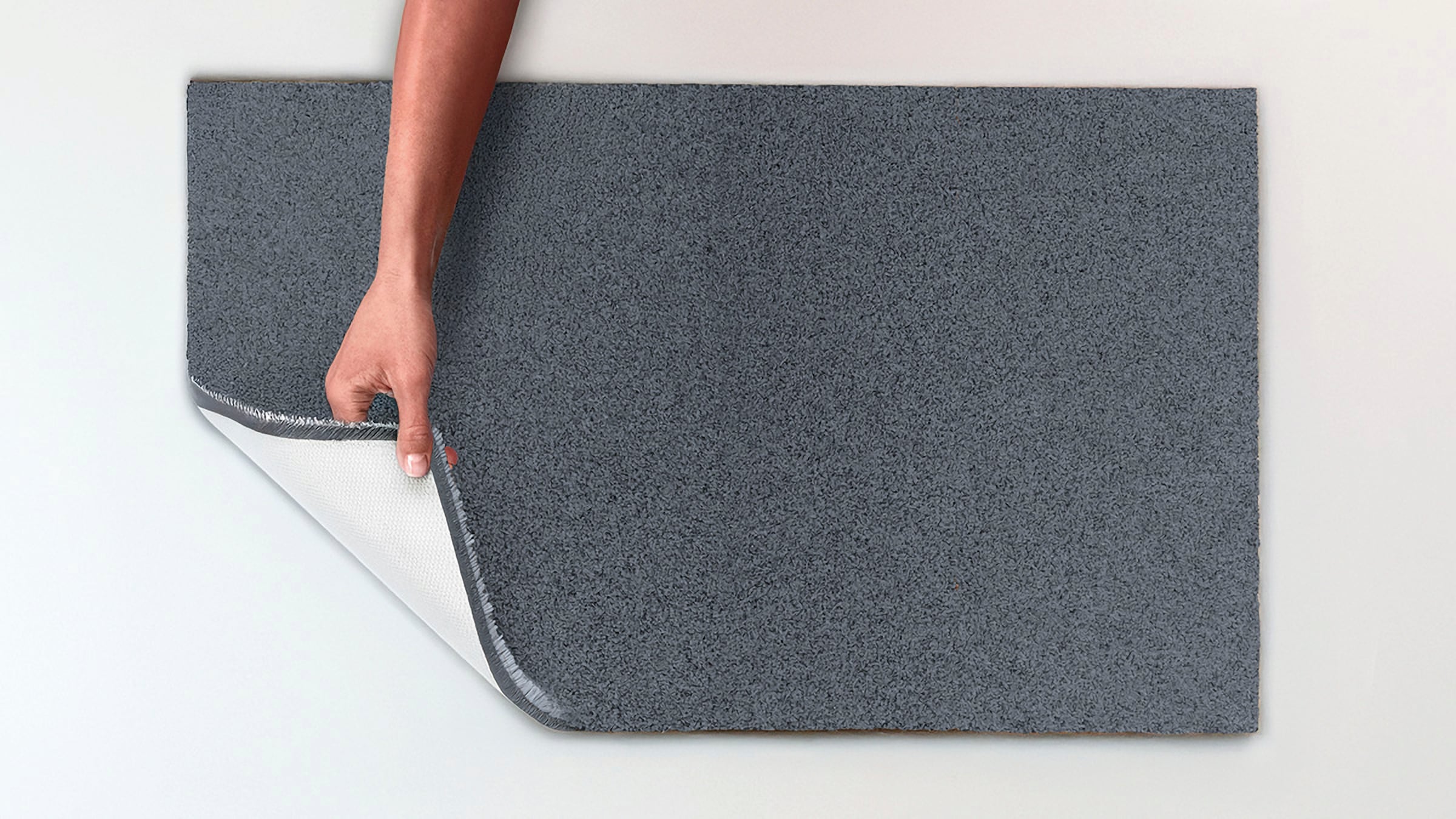Bruno Banani Badematte »Danny«, rutschhemmend beschichtet, schnell trocknend, Made in Europe, einfarbiger Badteppich