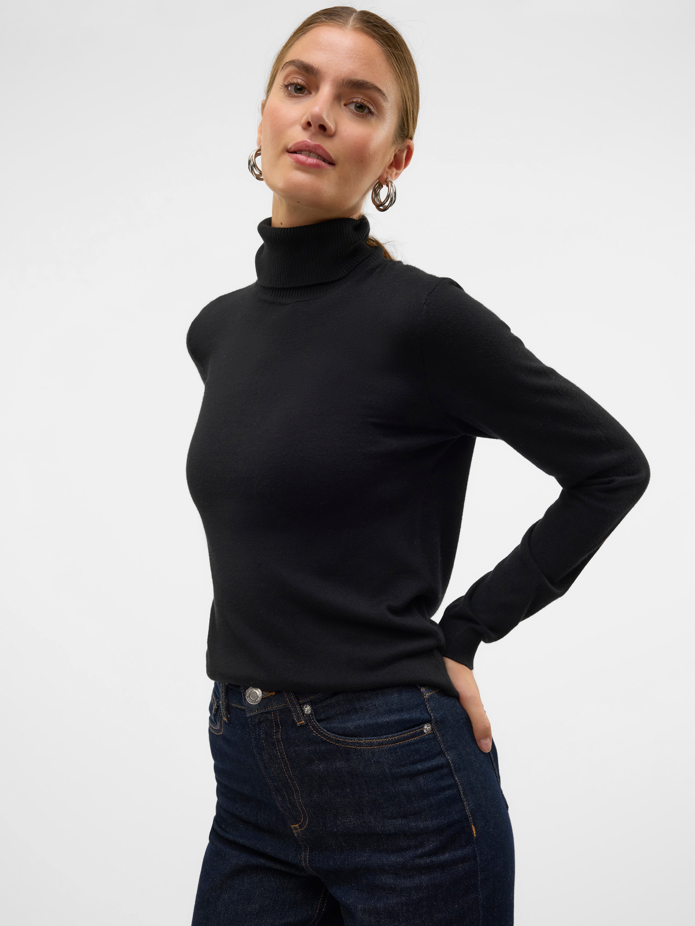 Vero Moda Strickpullover »VMIRIS LS ROLLNECK PULLOVER GA NOOS«
