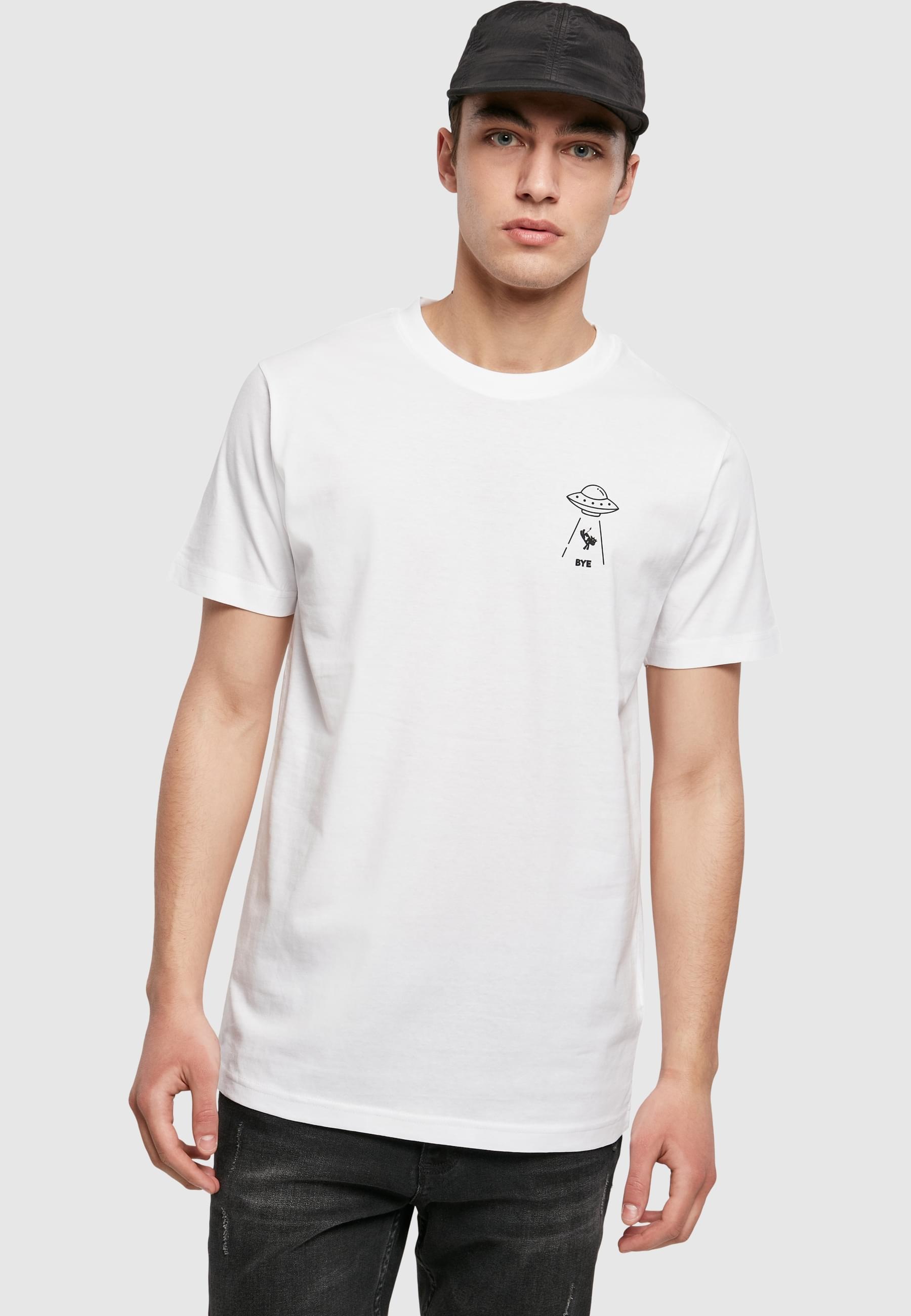MisterTee Kurzarmshirt »MisterTee Herren Ufo Drop Tee«, (1 tlg.)