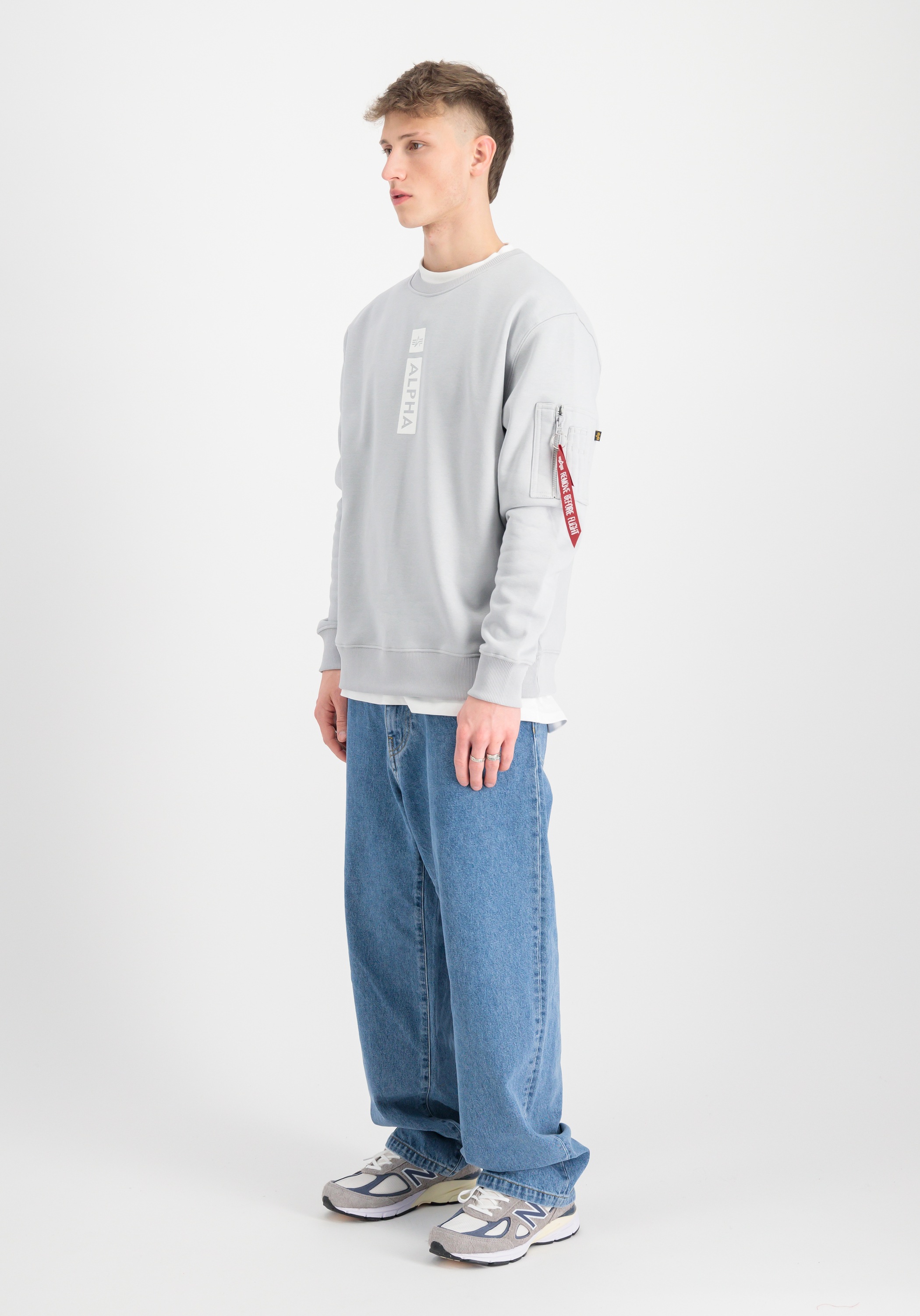 Alpha Industries Sweater »Alpha Industries Men - Sweatshirts Alpha Refl. Print Sweater«