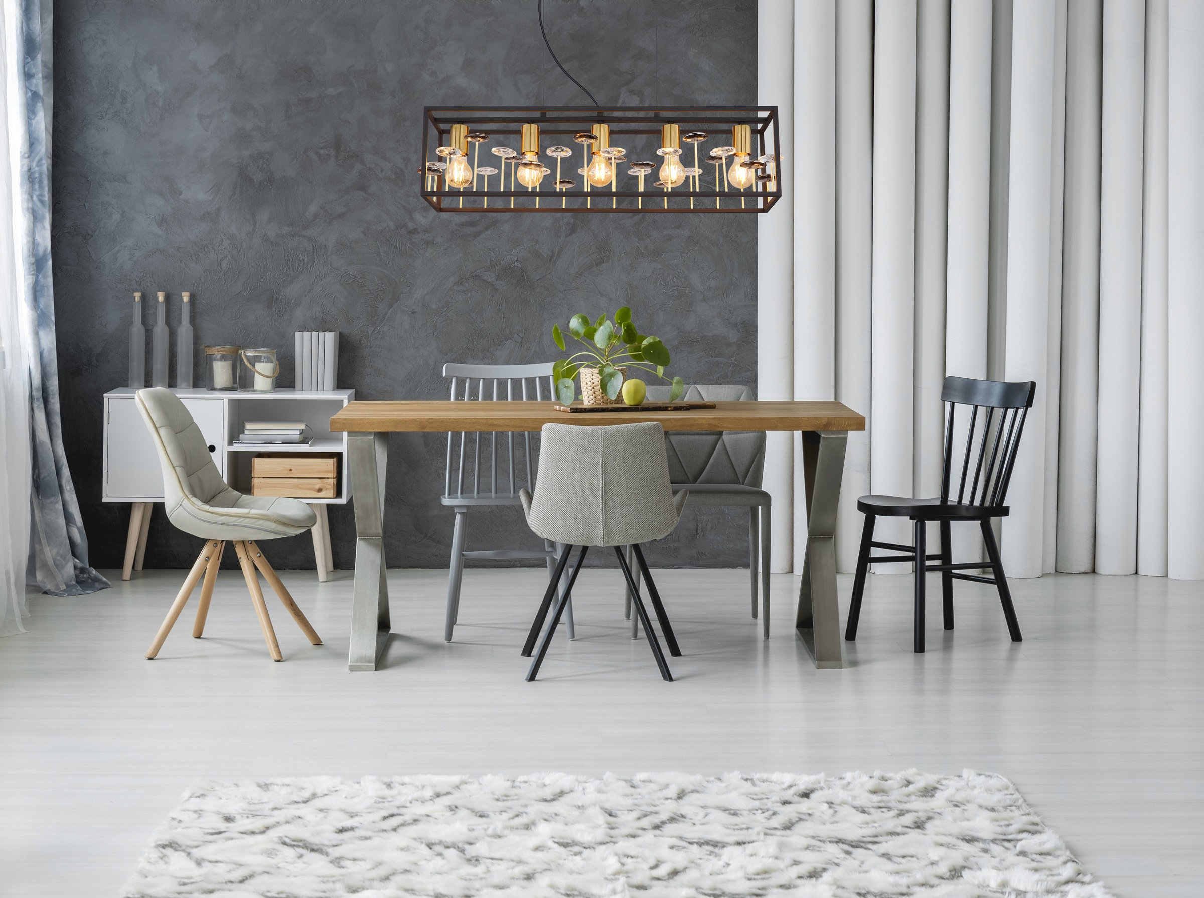 GLOBO LIGHTING Hängeleuchte »LISBON« E27 1 Stk. Hängelampe/Pendelleuchte/Esszimmer/Wohnzimmer/Esstisch