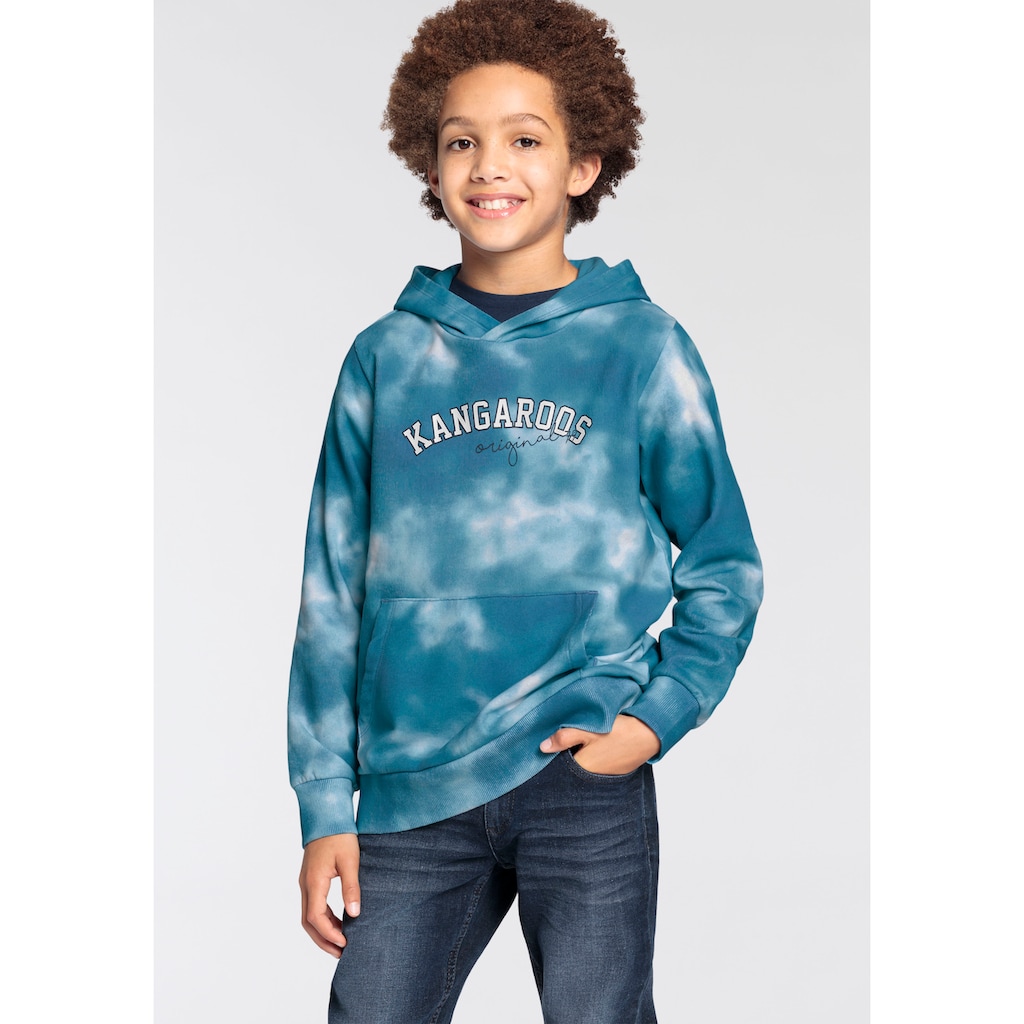 KangaROOS Kapuzensweatshirt »Kangaroos Jungen«, mit allover Batik-Print