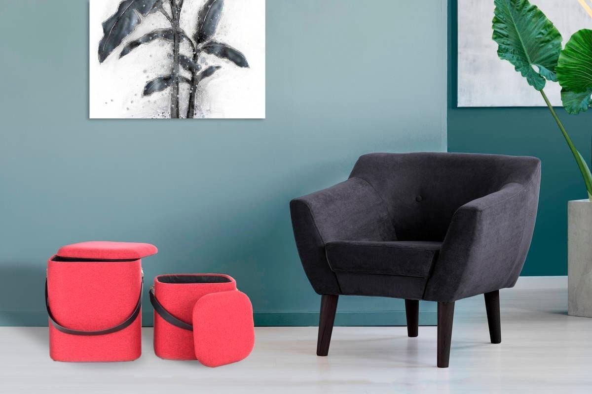 Kayoom Hocker "Arabella 225 2er-Set, abnehmbare Sitzfläche, Lagerfläche im günstig online kaufen