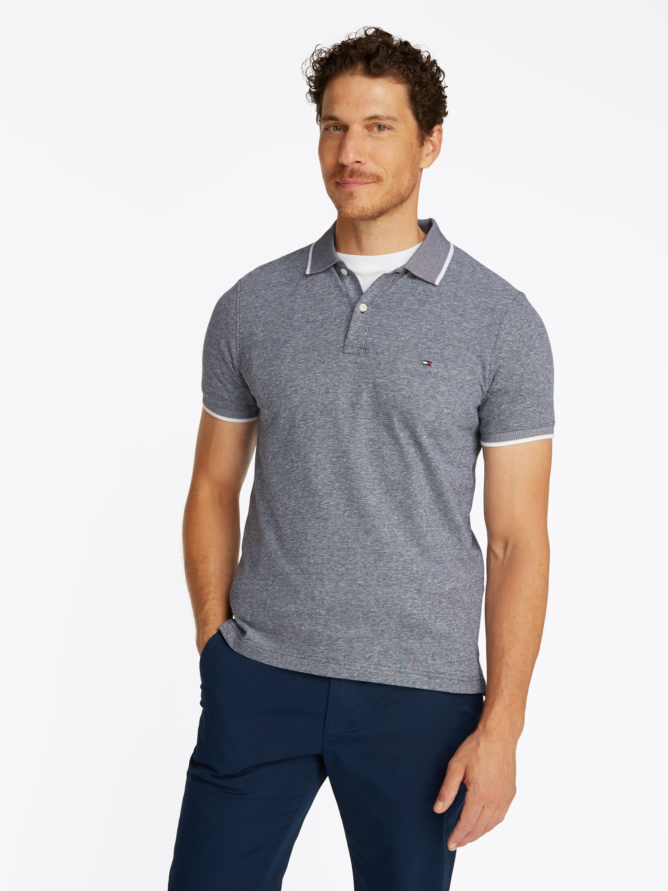 Tommy Hilfiger Poloshirt "LINEN PIQUE REGULAR" günstig online kaufen