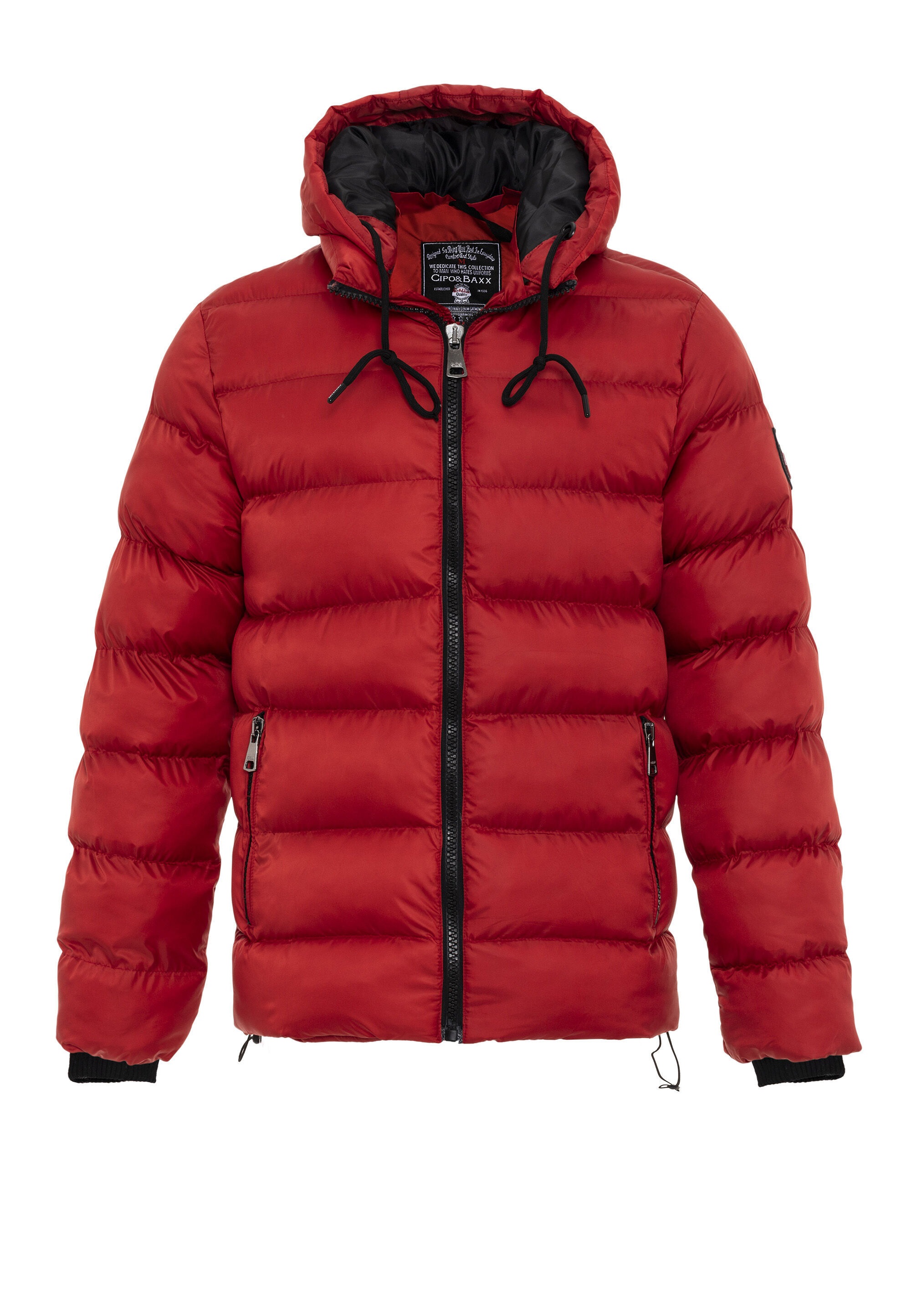 Cipo & Baxx Winterjacke »Jacke«, mit Kapuze, im Steppdesign
