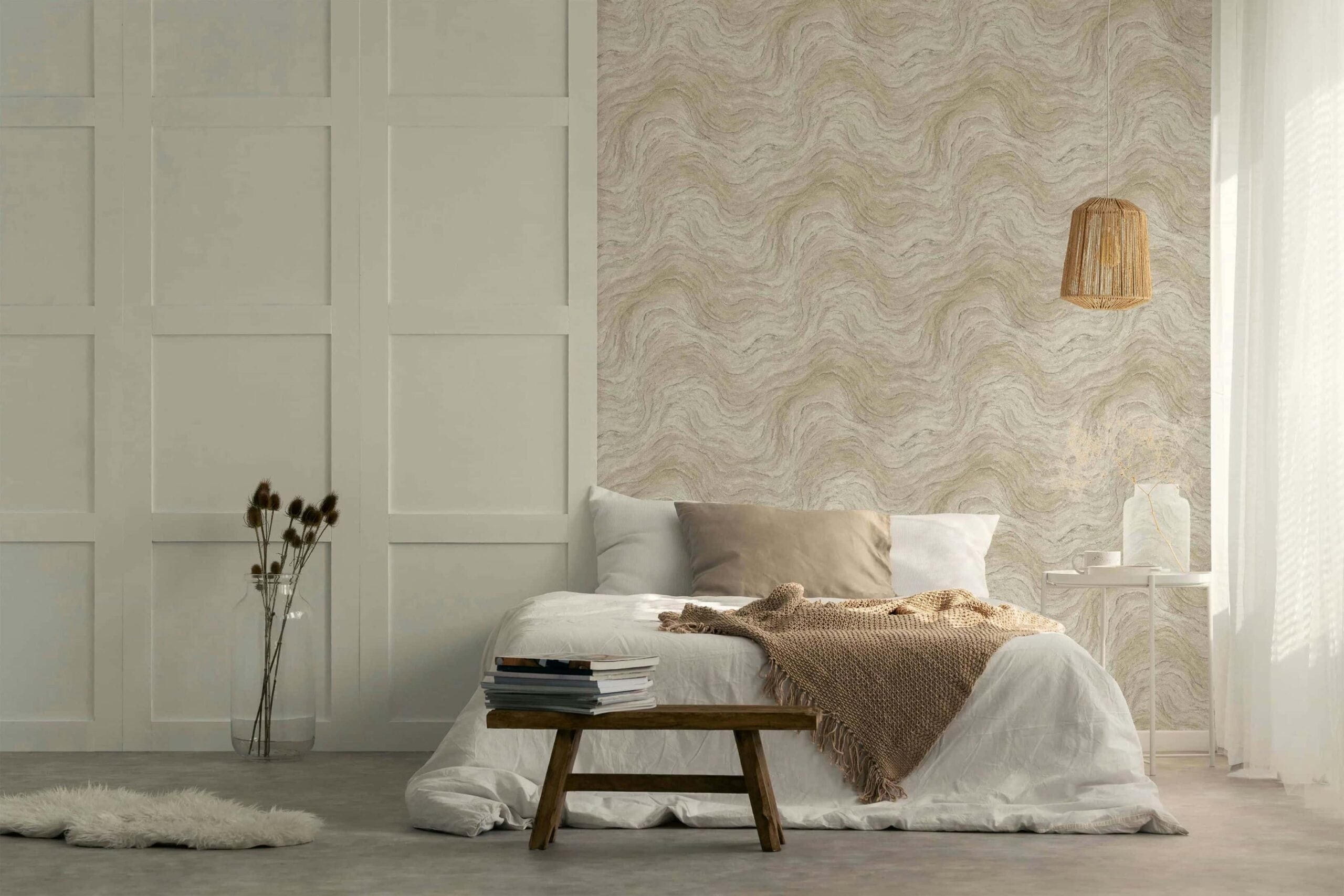 Marburg Vliestapete "Tapete Onyx Marmor" organisch geprägt moderne Vliestapete für Wohnzimmer Schlafzimmer Küche