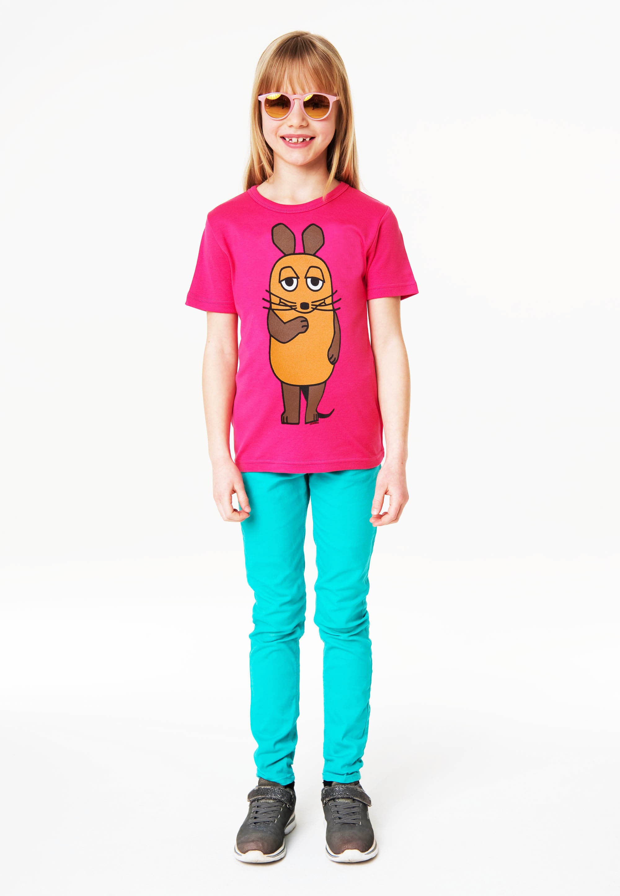 LOGOSHIRT T-Shirt "Die Maus" mit lizenziertem Originaldesign