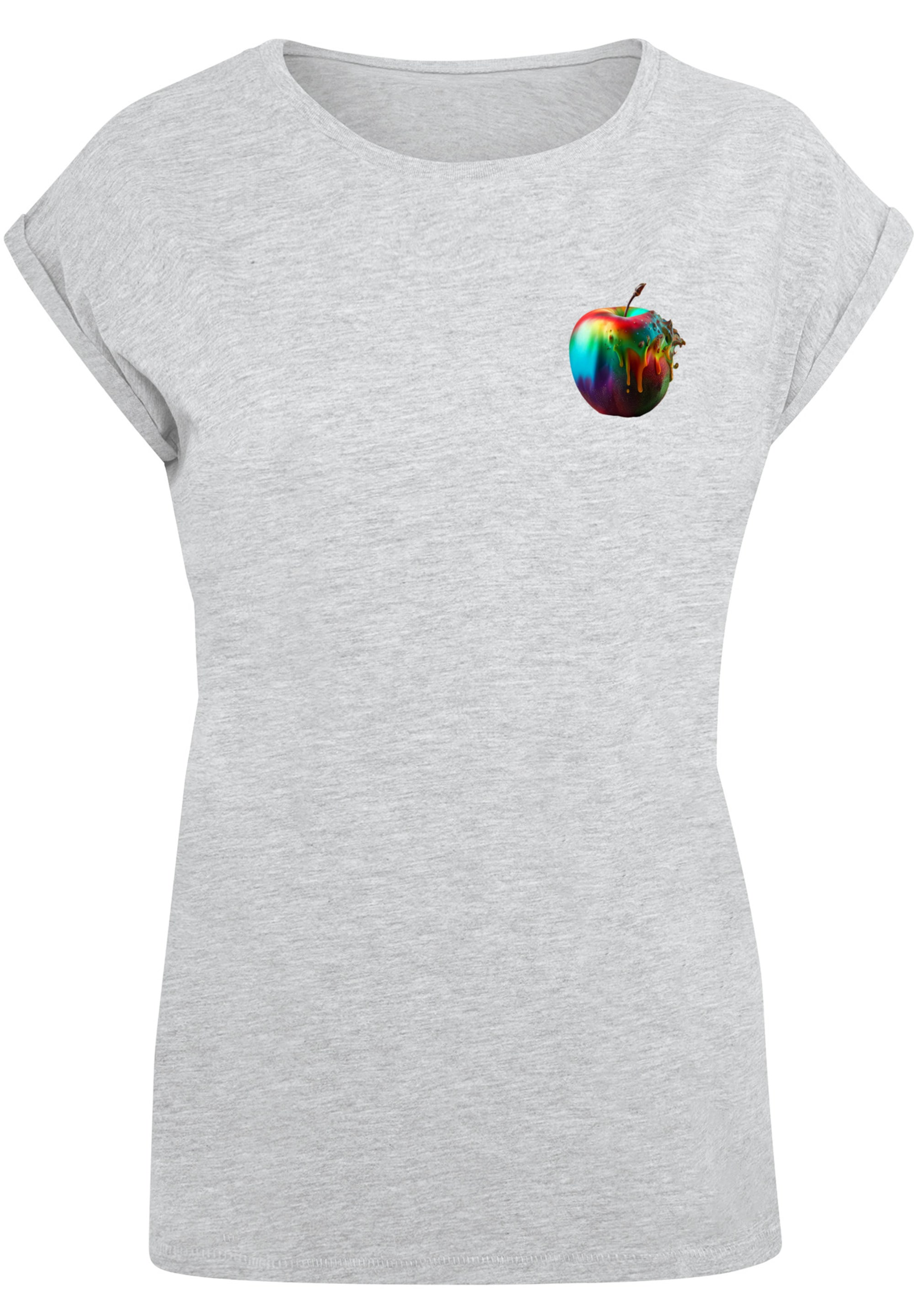 F4NT4STIC T-Shirt »Colorfood Collection - Rainbow Apple« Print