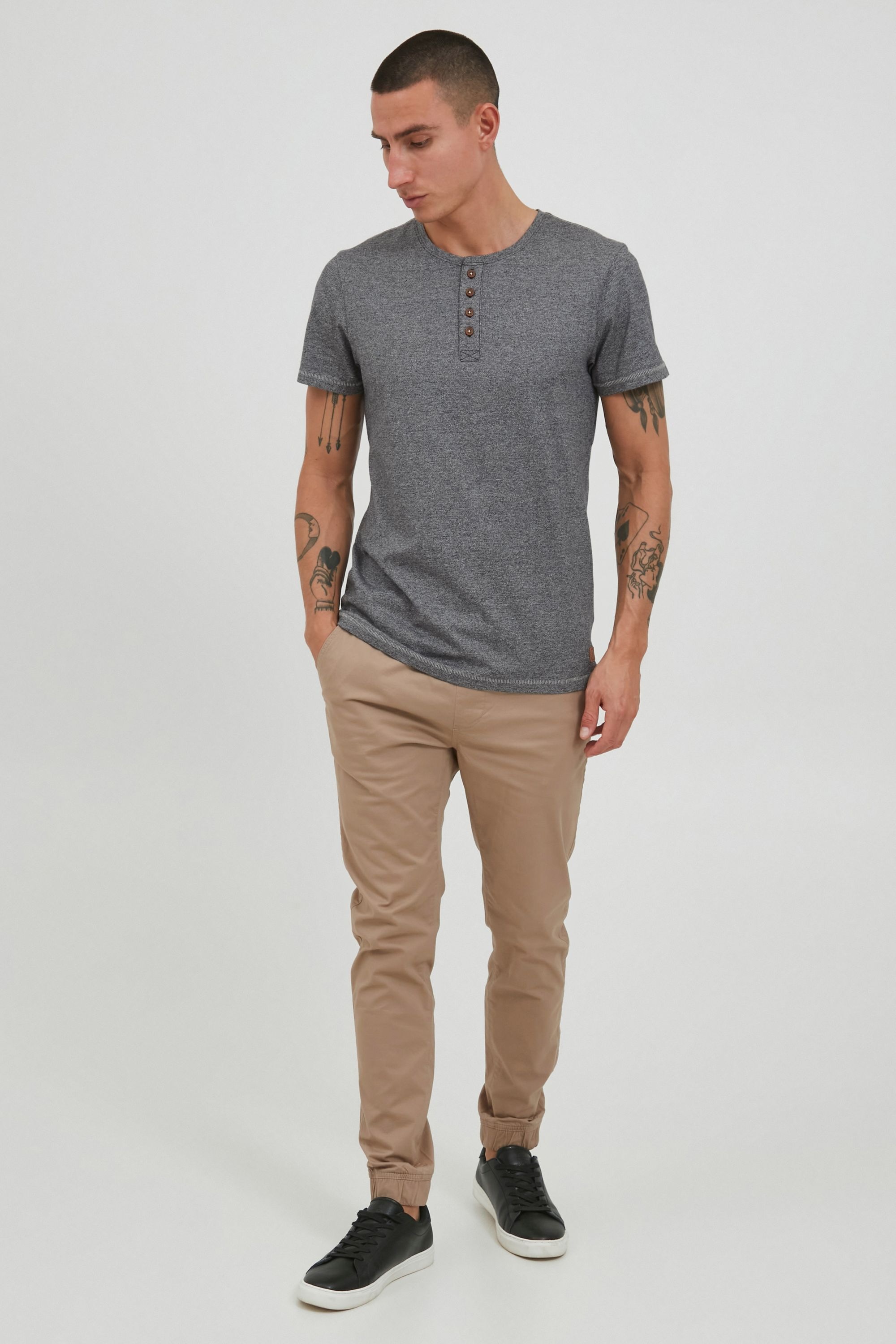 T-Shirt 11 PROJECT "T-Shirt PRSietse", Herren, Gr. XXL, schwarz, Obermaterial: 50% Baumwolle CO. 50% Polyester PES., Shirts T-Shirt 2