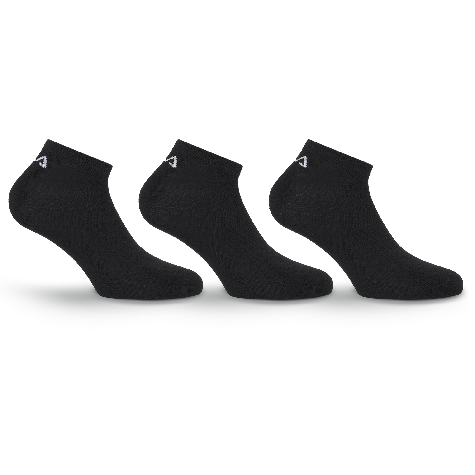 Fila "UNISEX INVISIBLE PLAIN SOCKS" 3 Stk. tlg. mit eingestricktem Logo an der Ferse