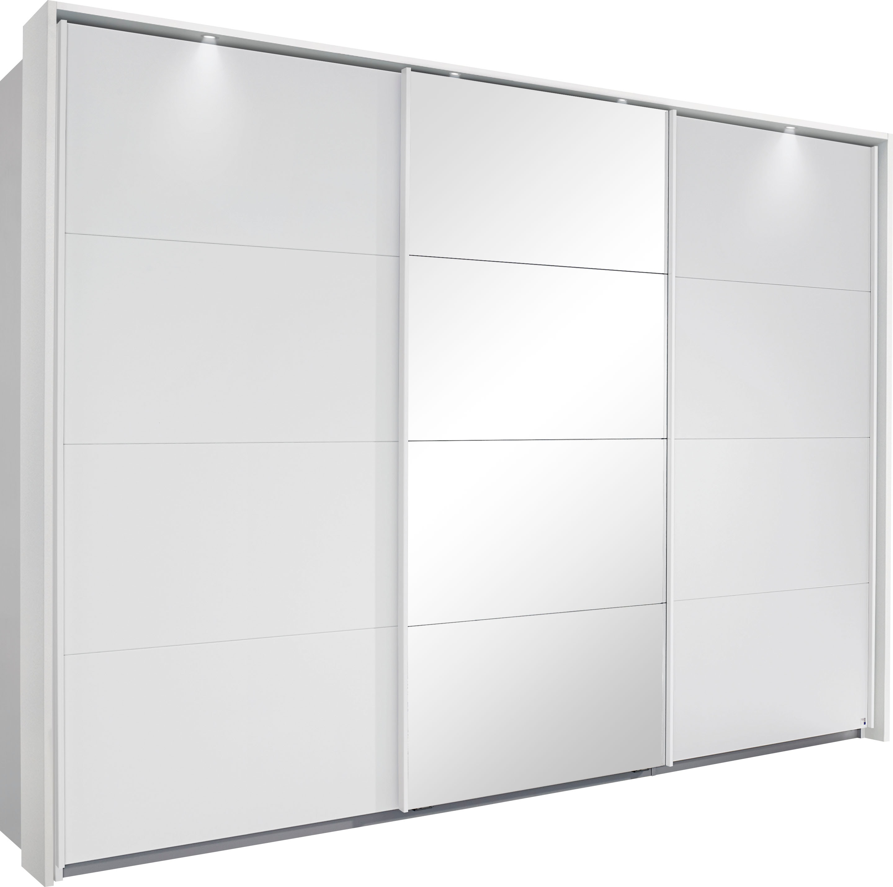 OTTO home Kleiderschrank "Mehrzweckschrank Aktenschrank Möbel Mietswohnung Schlafzimmer TUBONA" Breiten 278/368 cm, Höhen 214/233 cm inkl. Passepartout, Beleuchtung, mit umfangreicher Innenausstattung und Passepartout MADE IN GERMANY