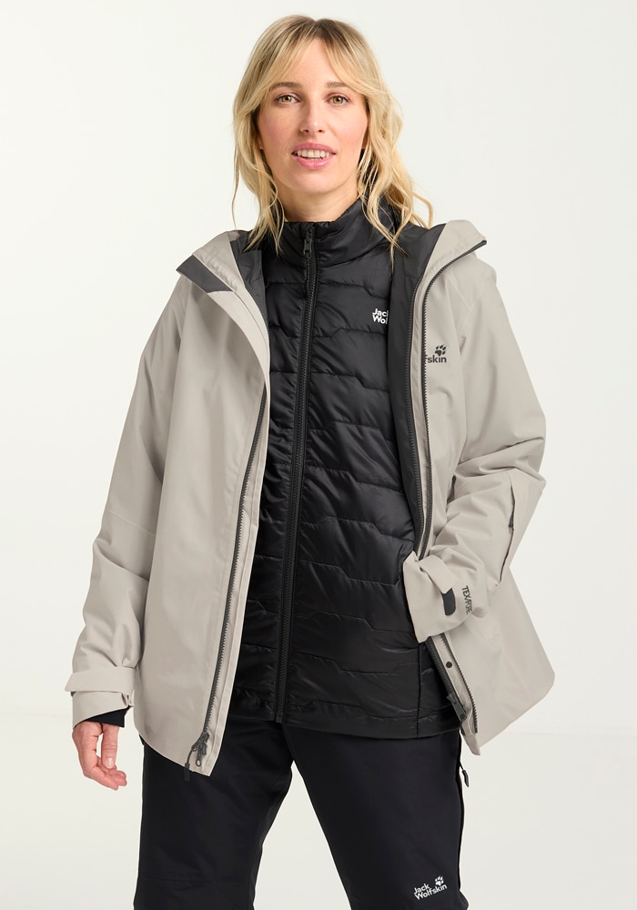 Jack Wolfskin Skijacke "FLOWLINE 3IN1 JKT W", mit Kapuze günstig online kaufen