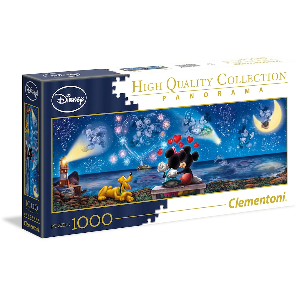 Clementoni® Puzzle »Panorama High Quality Collection, Disney Mickey und Minnie«