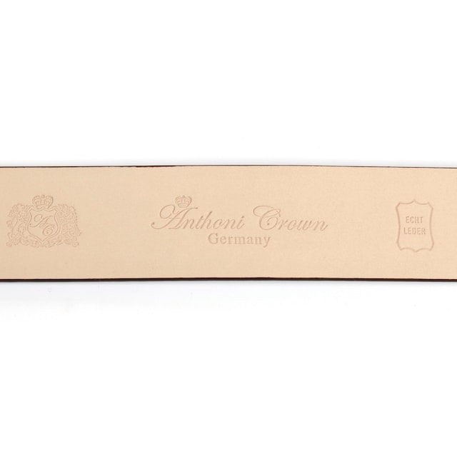 Anthoni Crown Ledergürtel, mit Wappen, rustikale Oberflächen-Prägung online  kaufen | BAUR