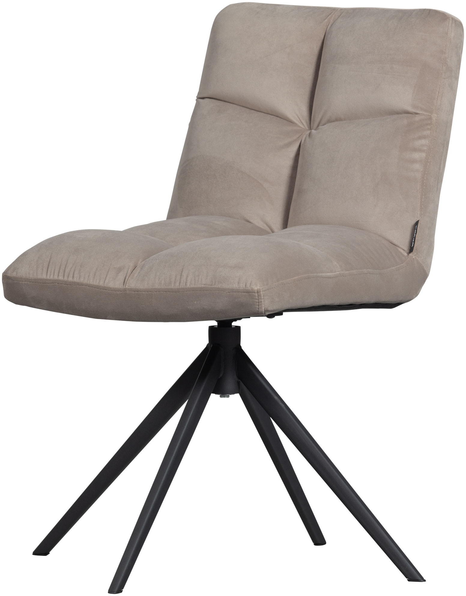 WOOOD Drehstuhl »Vinny«, Samt, mit Drehfuß, Breite 48 cm