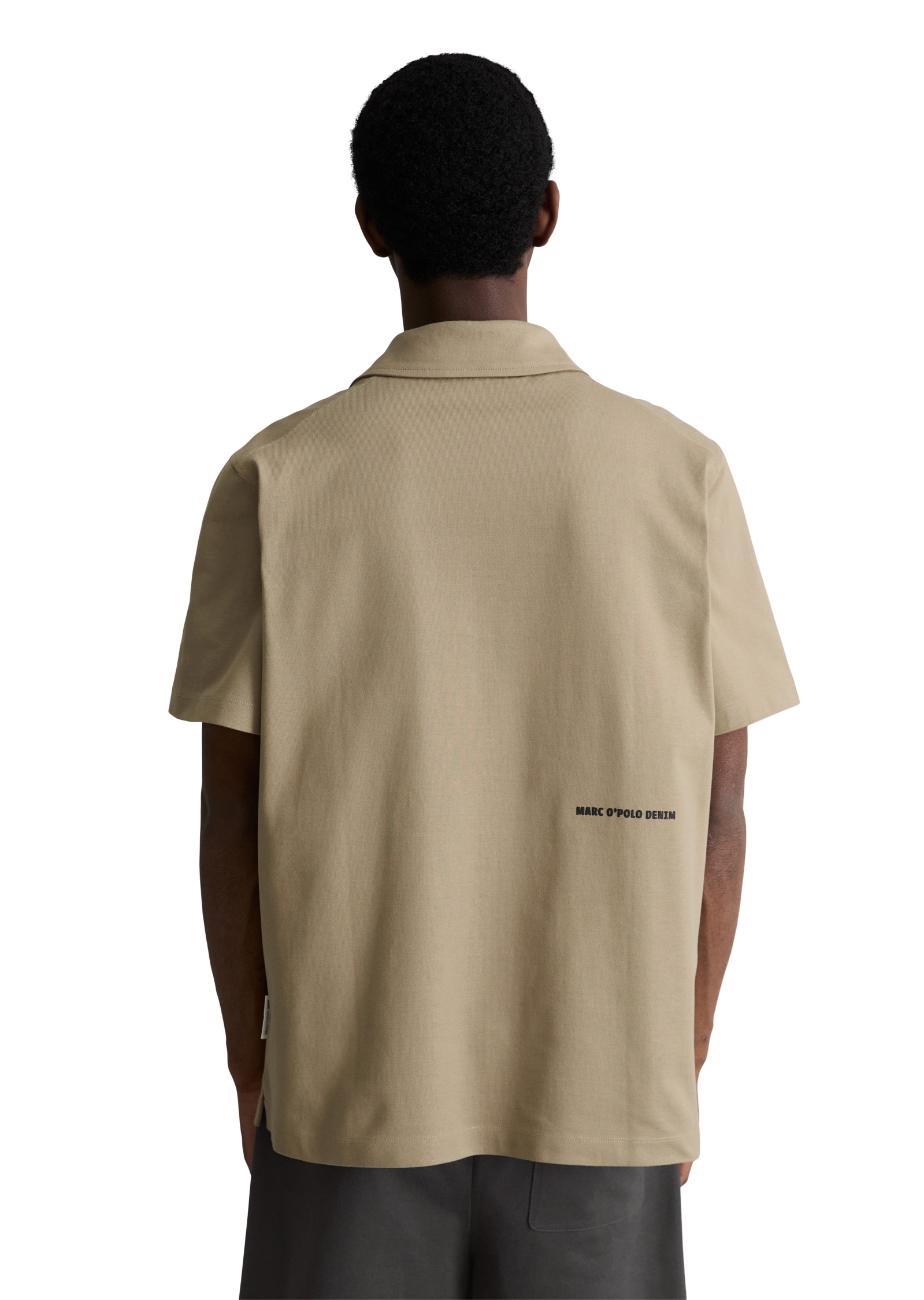 Marc O'Polo DENIM Kurzarmhemd »aus schwerem Bio-Baumwoll-Jersey«