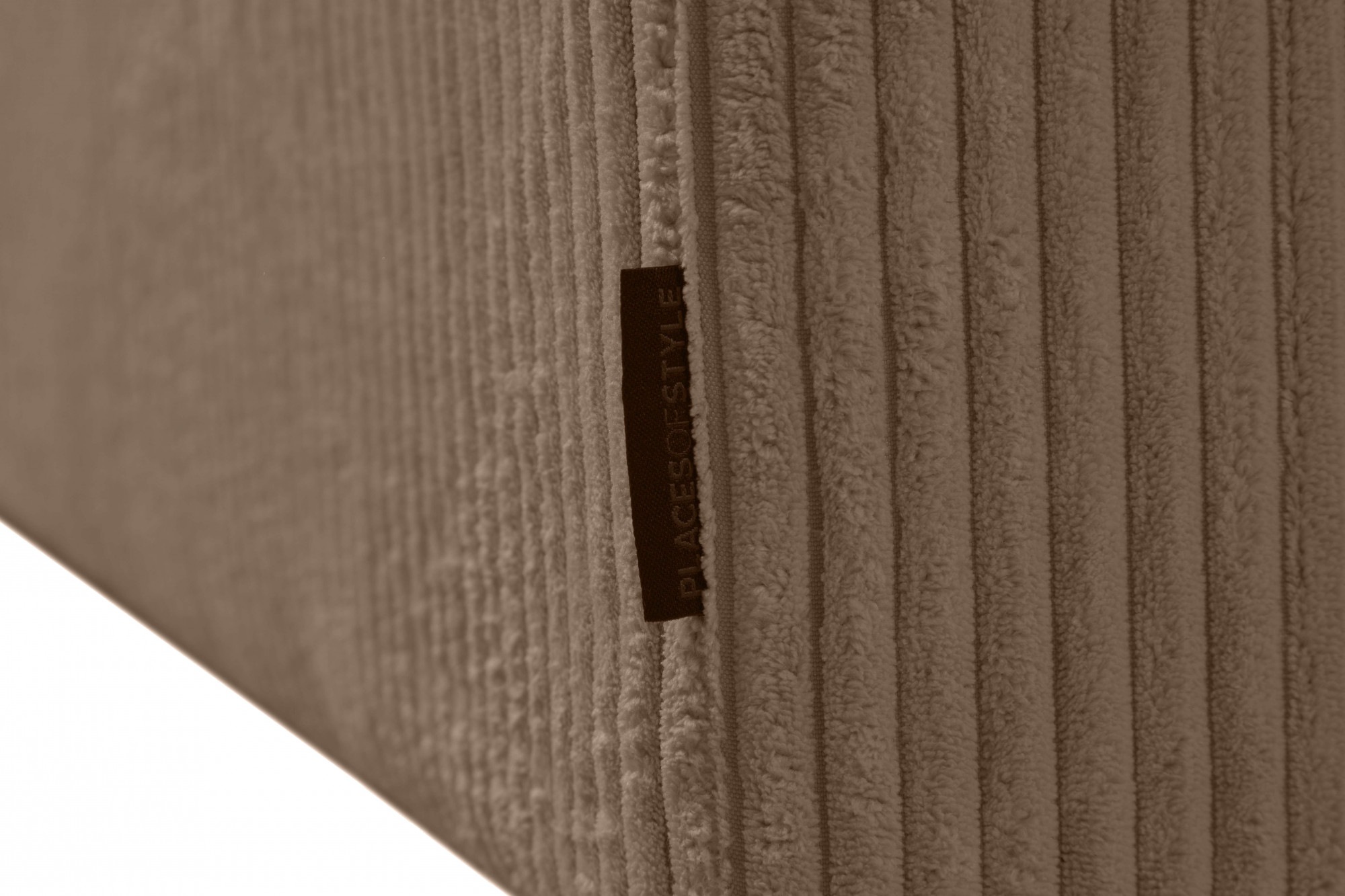 Places of Style Wohnlandschaft »Pinto, 350 cm, U-Form, XXL, mit Ottomanen«, Cord, Feincord, Luxus-Microfaser Leder und Chenille
