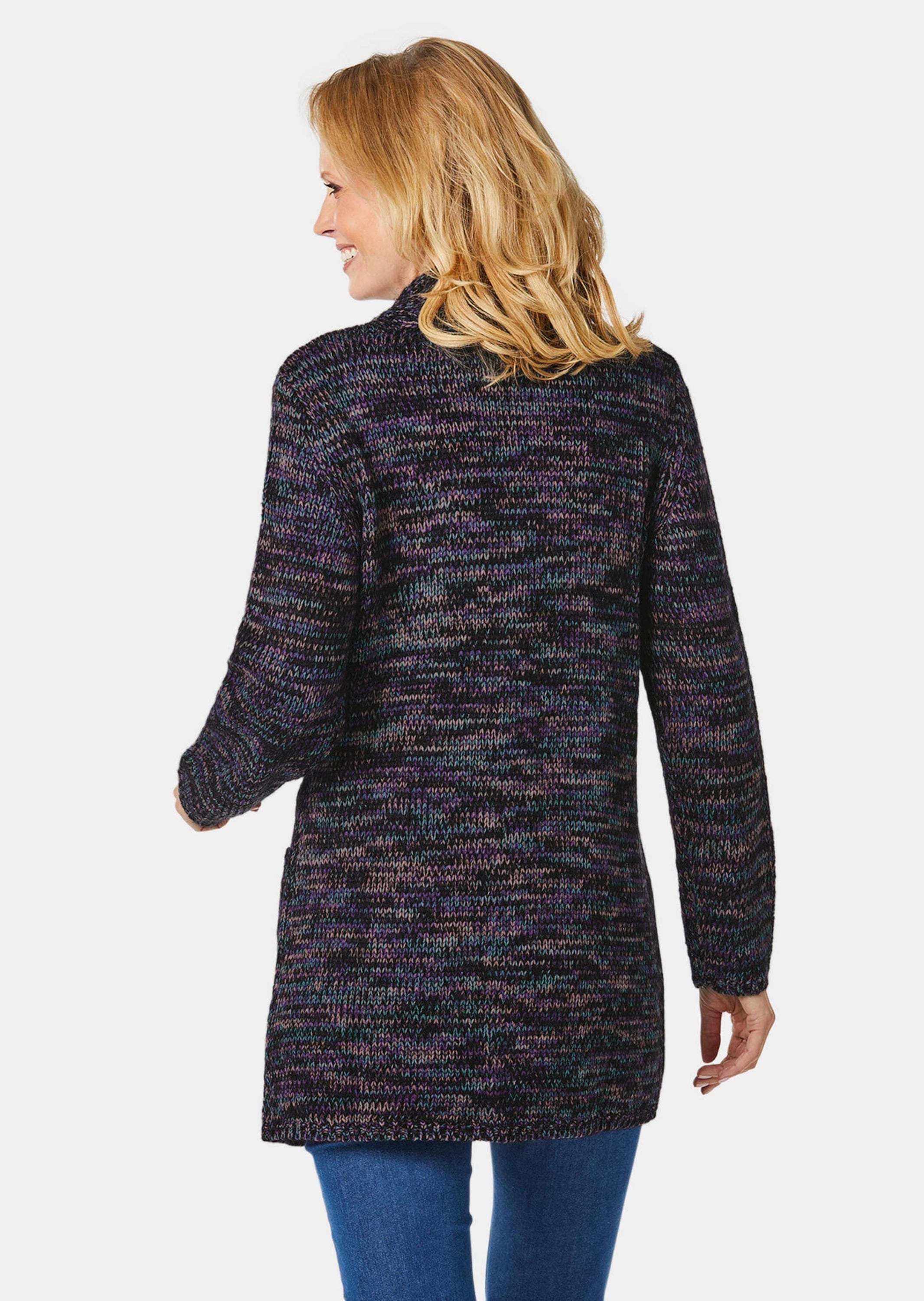 GOLDNER Strickjacke »Strickjacke Kuschelweiche Strickjacke in kaschierender Länge«