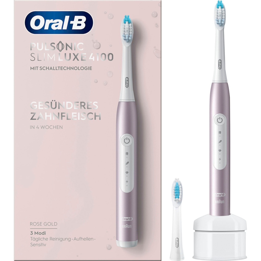 Oral-B Schallzahnbürste »Pulsonic Slim Luxe 4100«, 2 St. Aufsteckbürsten