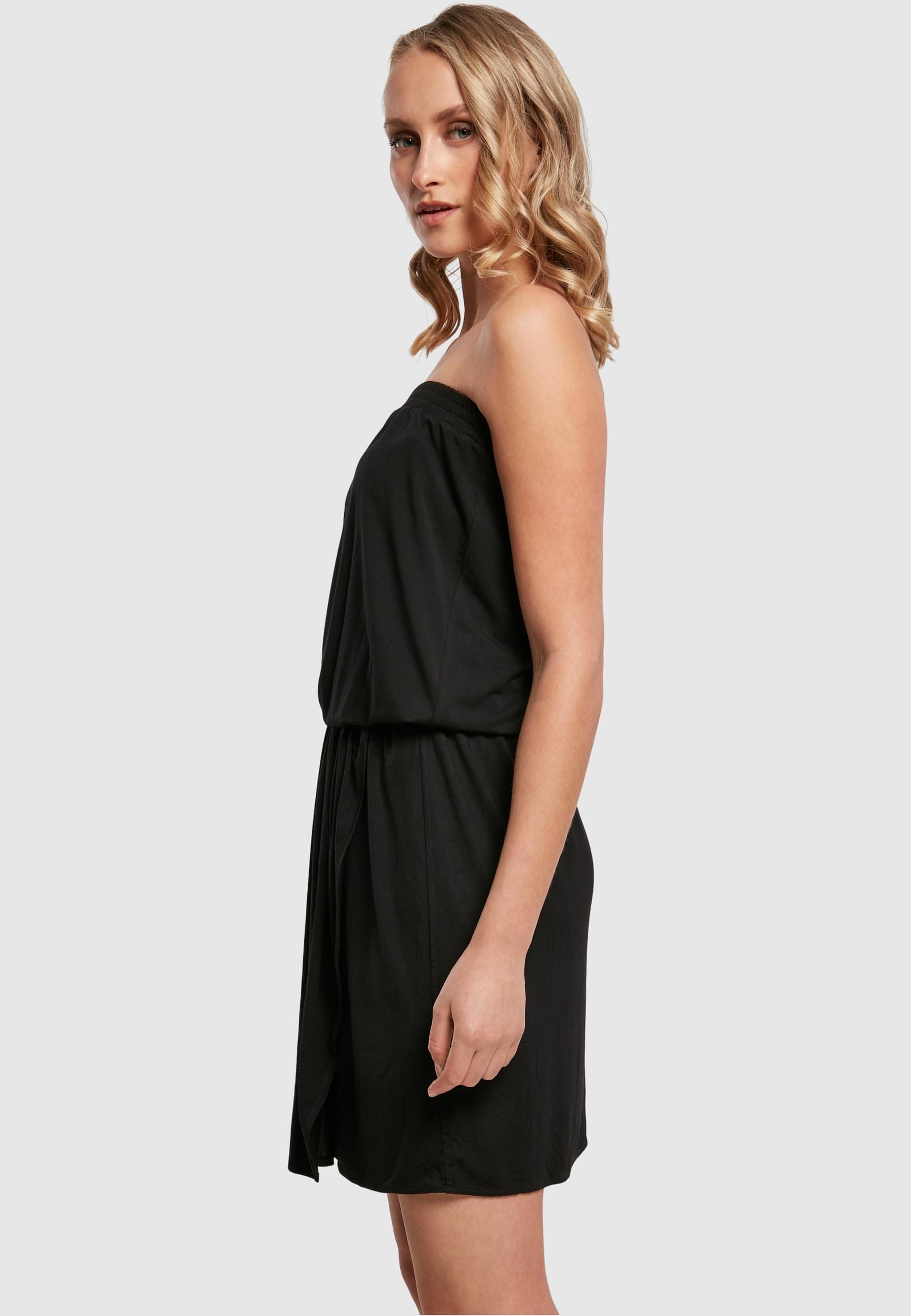 URBAN CLASSICS Shirtkleid »Urban Classics Damen Ladies Viscose Short Bandeau Dress«, (1 tlg.)