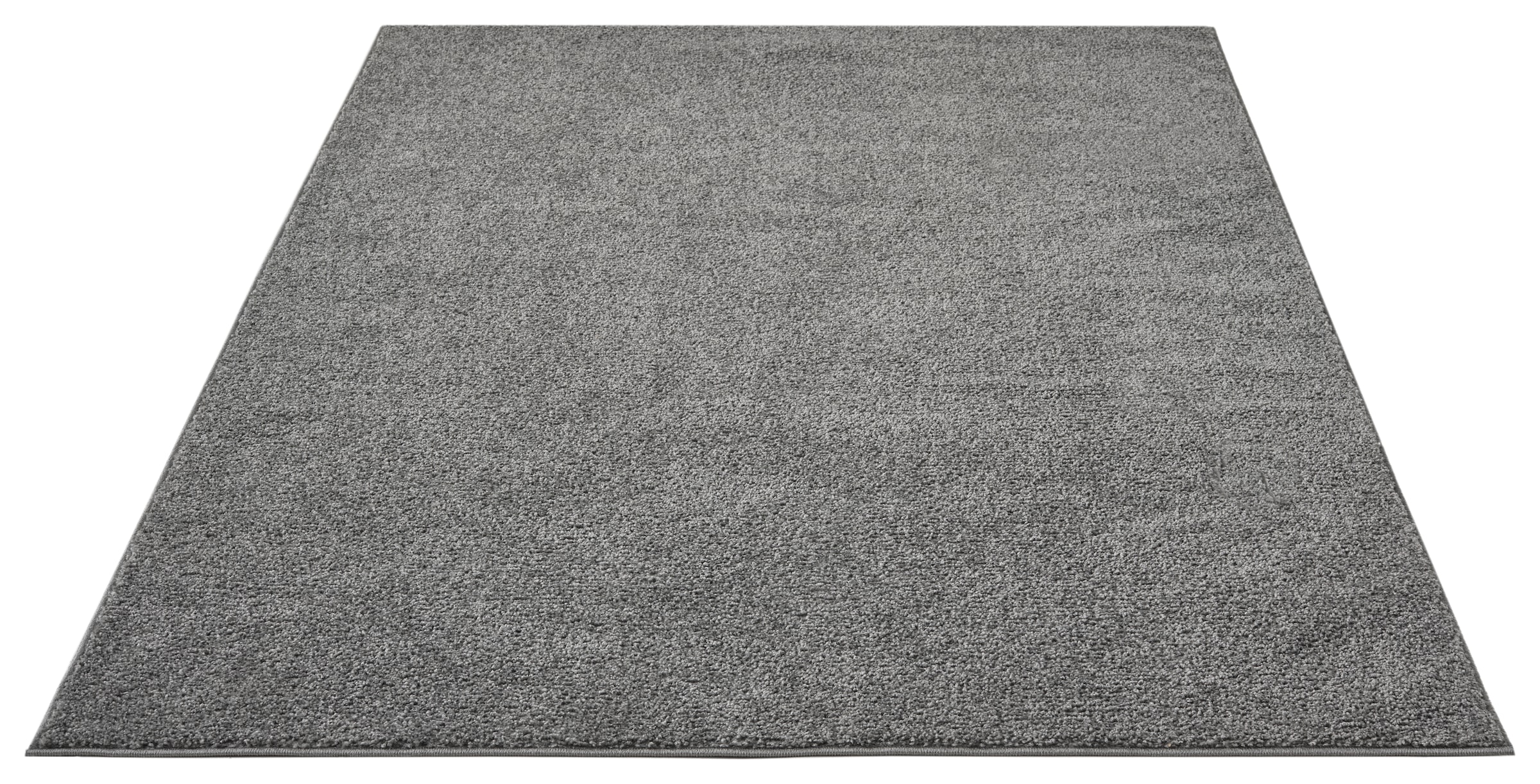 OTTO home Teppich »Lisam« rechteckig 15 mm Höhe meliert, uni, Wohnzimmer, Schlafzimmer