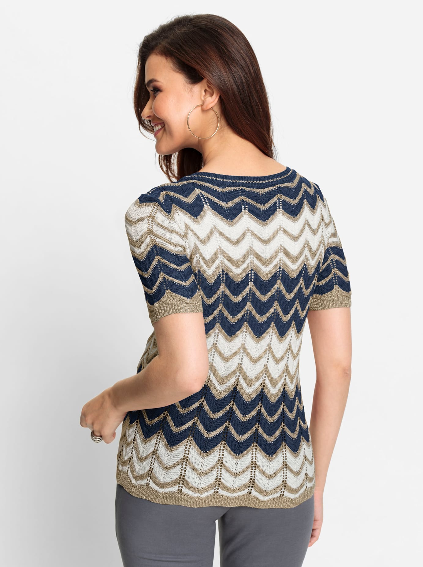 Lady Kurzarmpullover »Pullover«