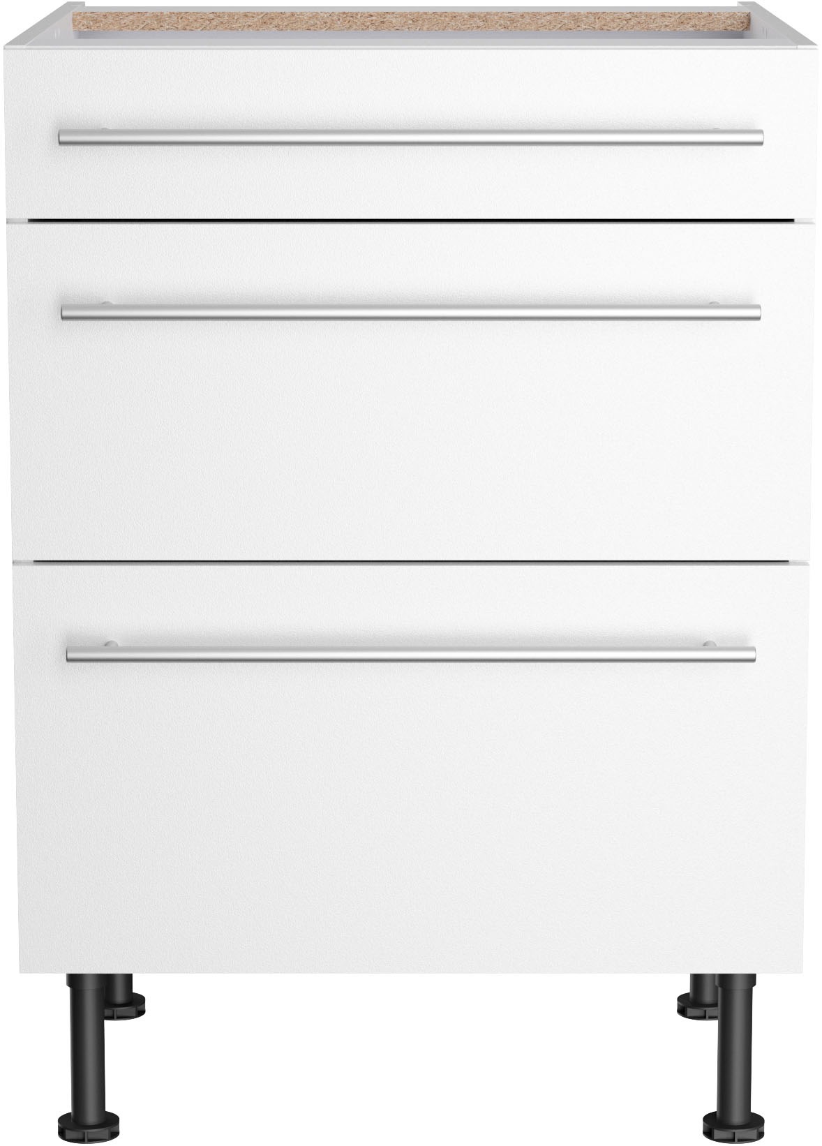 KOCHSTATION Unterschrank "KS-Bern2", Breite 60 cm, 1 Schubkasten, 2 Auszüge günstig online kaufen