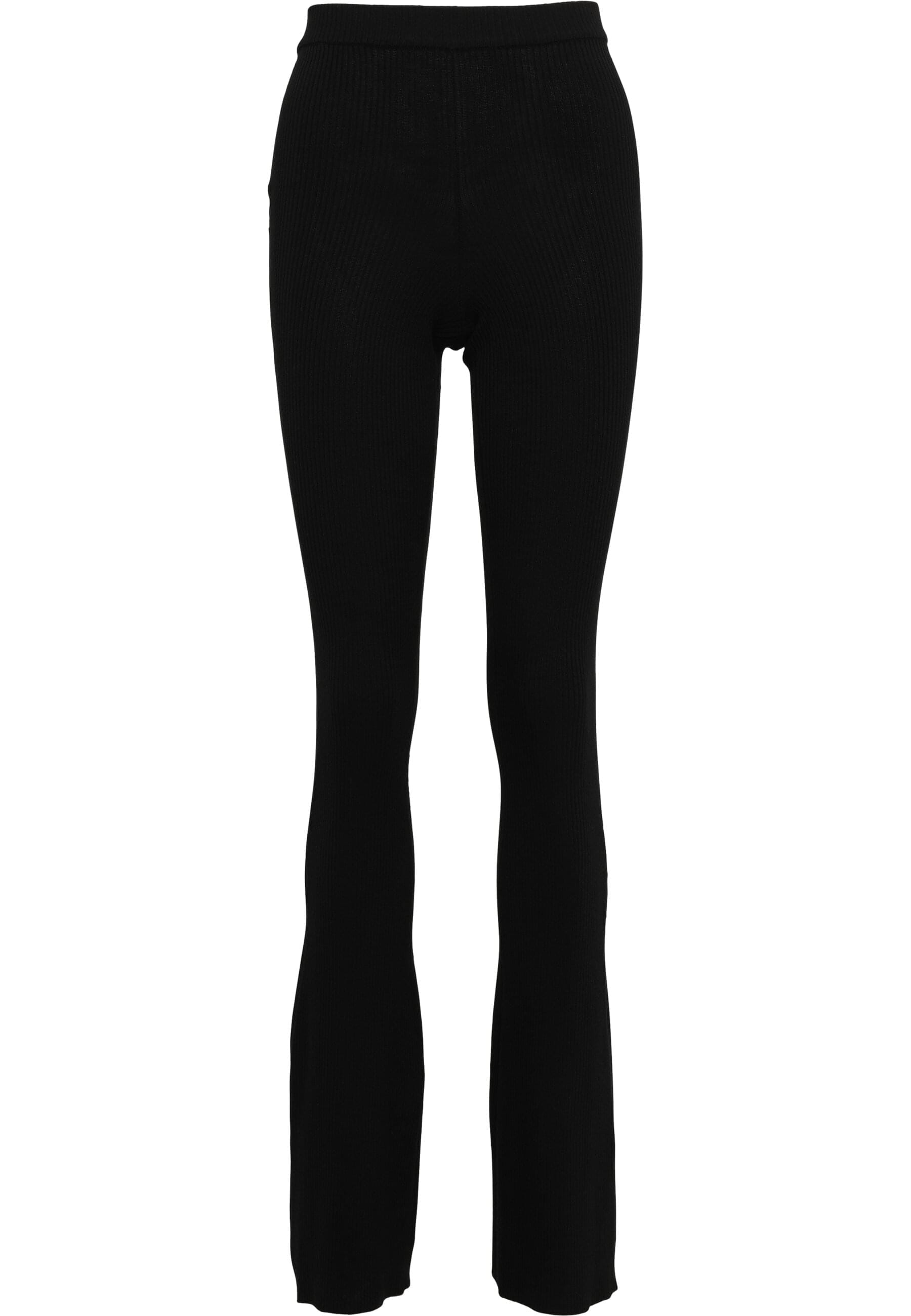 URBAN CLASSICS Leggings "Urban Classics Damen Ladies Rib Knit Bootcut Leggings", (1 tlg.)