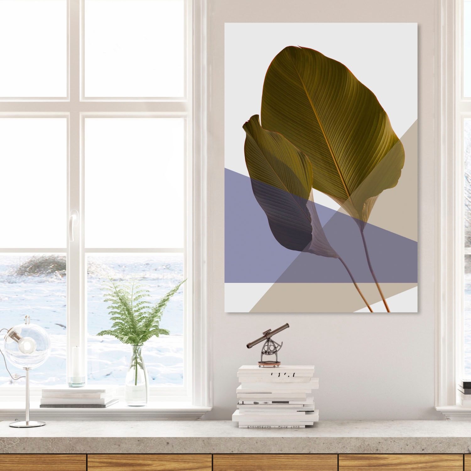 queence Acrylglasbild "Blätter" Blätter  Blätterbilder  Kunst  Pflanzen  Pf günstig online kaufen