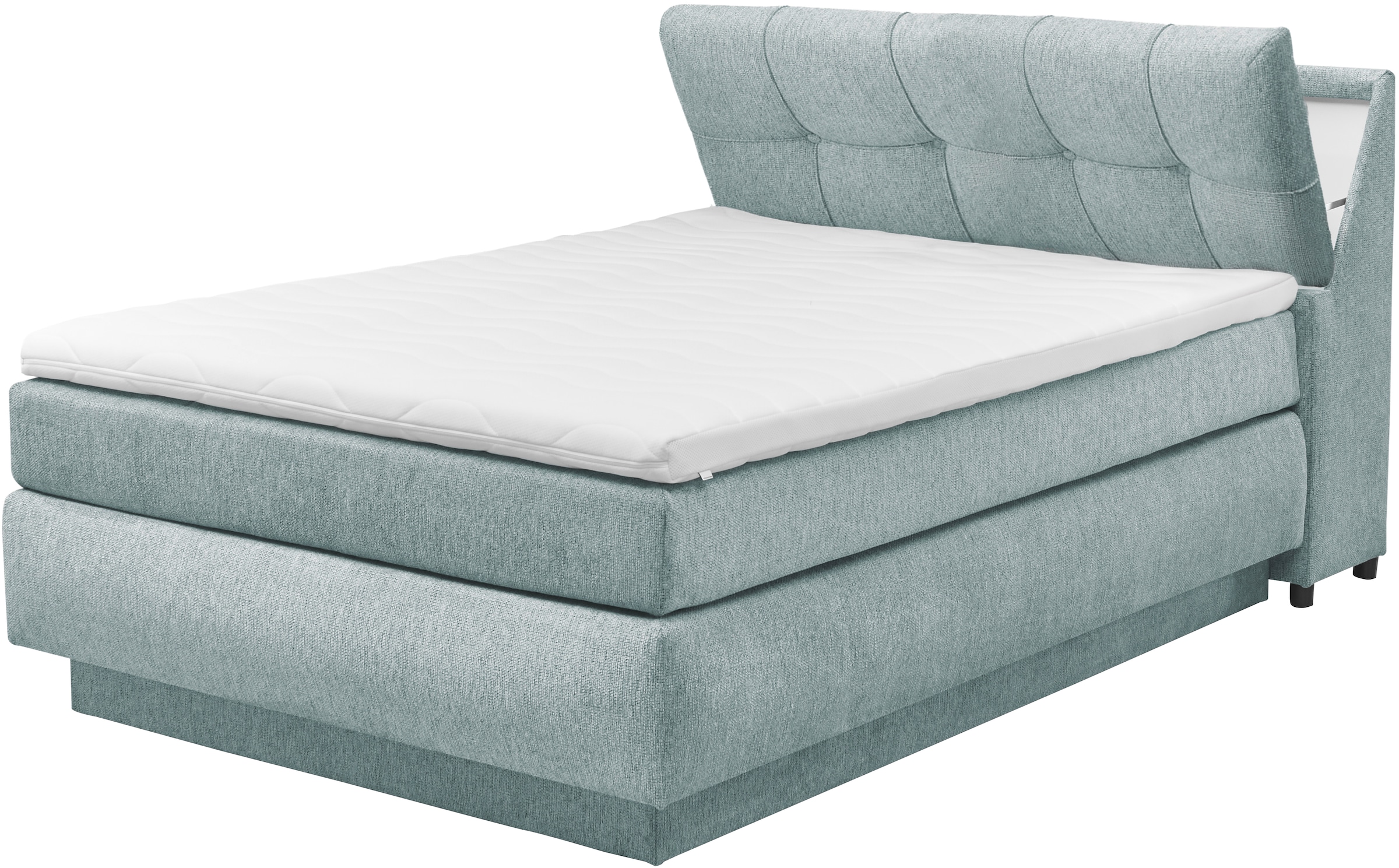 set one by Musterring Boxspringbett »Fairfield« mit Bettkasten, Kopfteil in Kassettenoptik, Breite 120 oder 140 cm