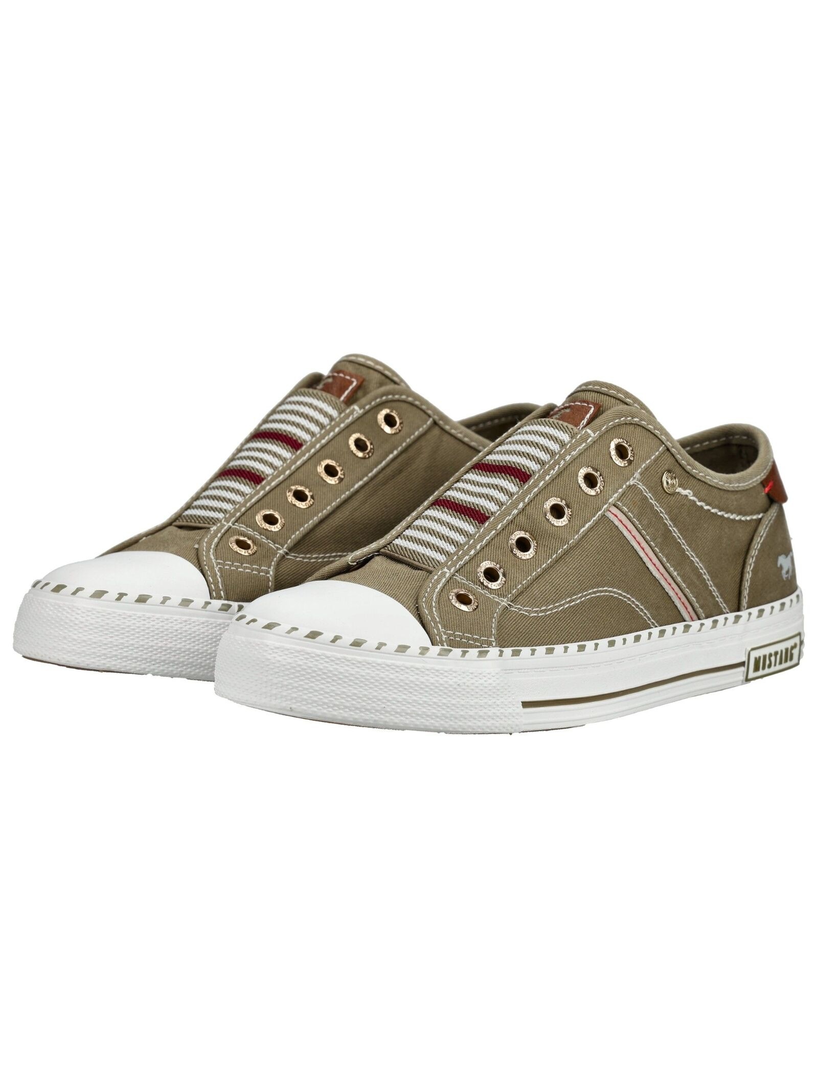 Mocassin Slip-On Mustang Shoes Khaki 40 3