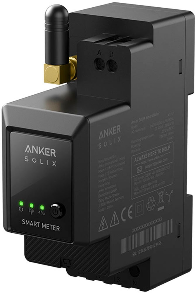 offgridtec Strommessgerät »Anker SOLIX Smarter Stromzähler 3-phasig 120A für E1600 Pro / Plus«, präzise 1-Watt Leistungsanpassung