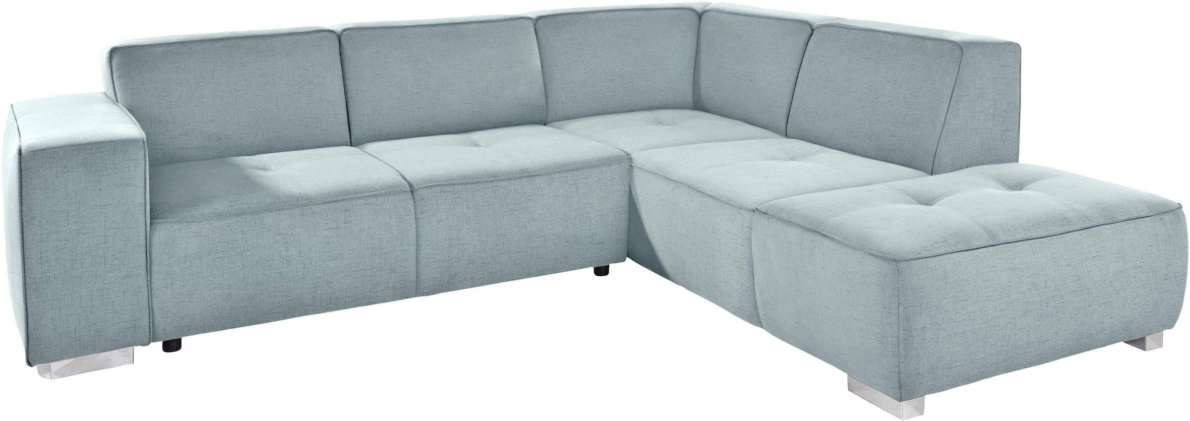INOSIGN Ecksofa »Sapporo L-Form«, wahlweise Bettfunktion oder Sitztiefenverstellung, Federkern