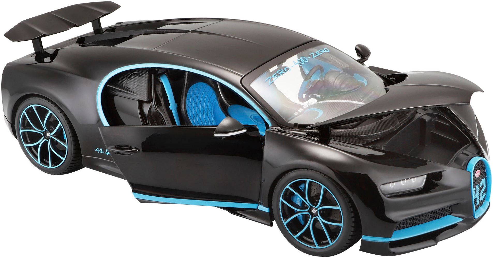 Bburago Sammlerauto »Bugatti Chiron - World Record 0-400-0 km in 42 Sek.«, 1:18