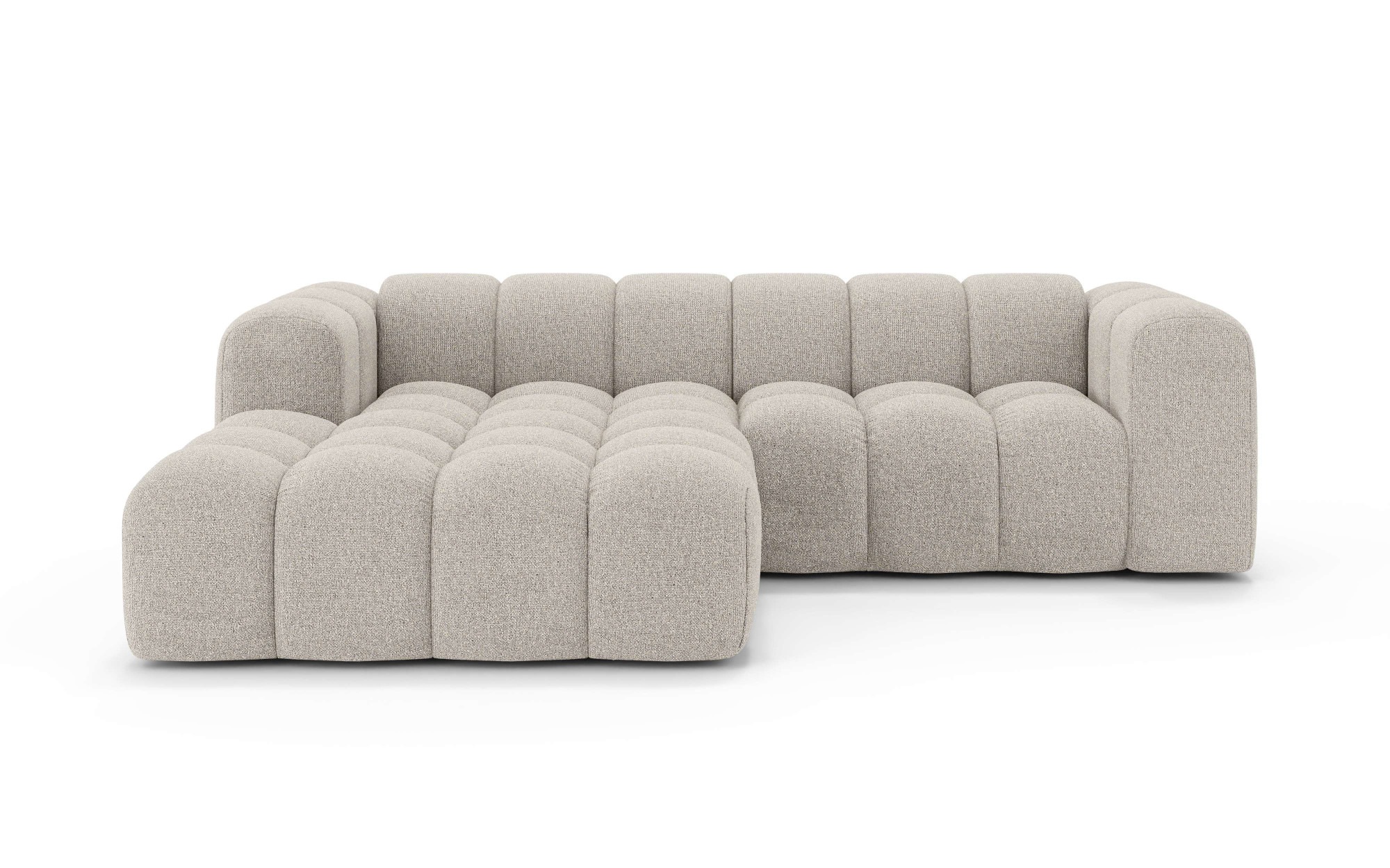 OTTO home Ecksofa "KALLIE Design-Sofa mit Wellenunterfederung, Bubble-Optik günstig online kaufen