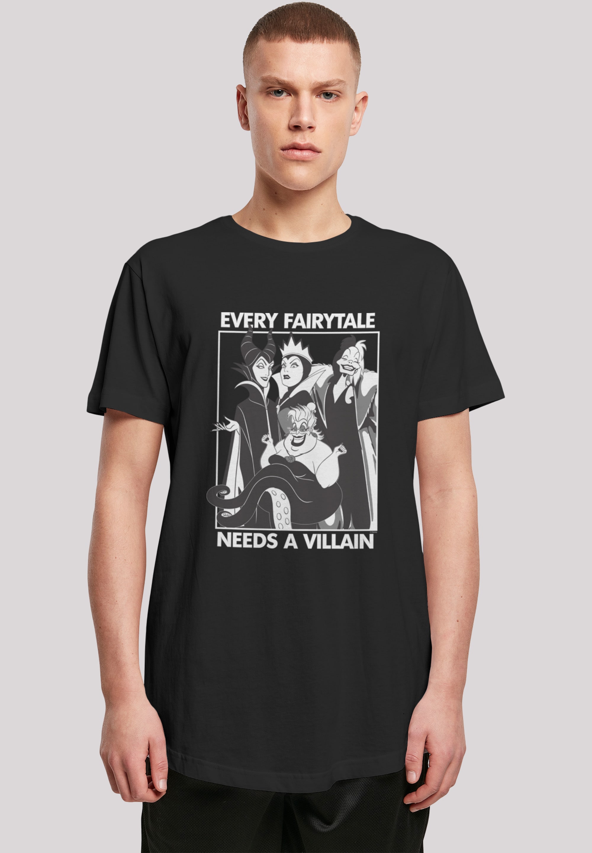 F4NT4STIC T-Shirt »Every Fairy Tale Needs A Villain\'«, Print ▷ kaufen | BAUR
