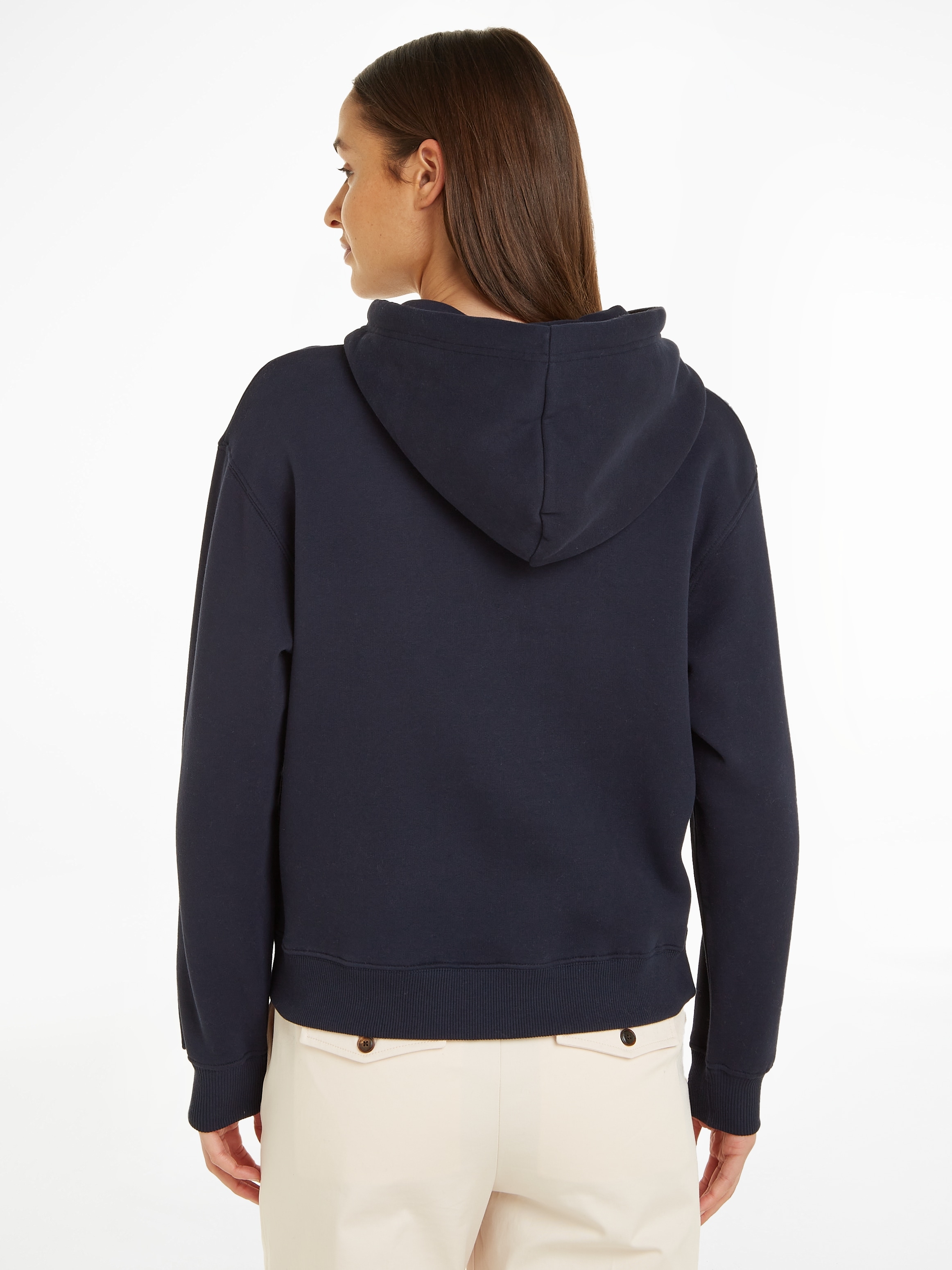 HOODIE«, BAUR Logoschriftzug mit Kapuzensweatshirt Tommy »REG online gesticktem Hilfiger | kaufen CREST