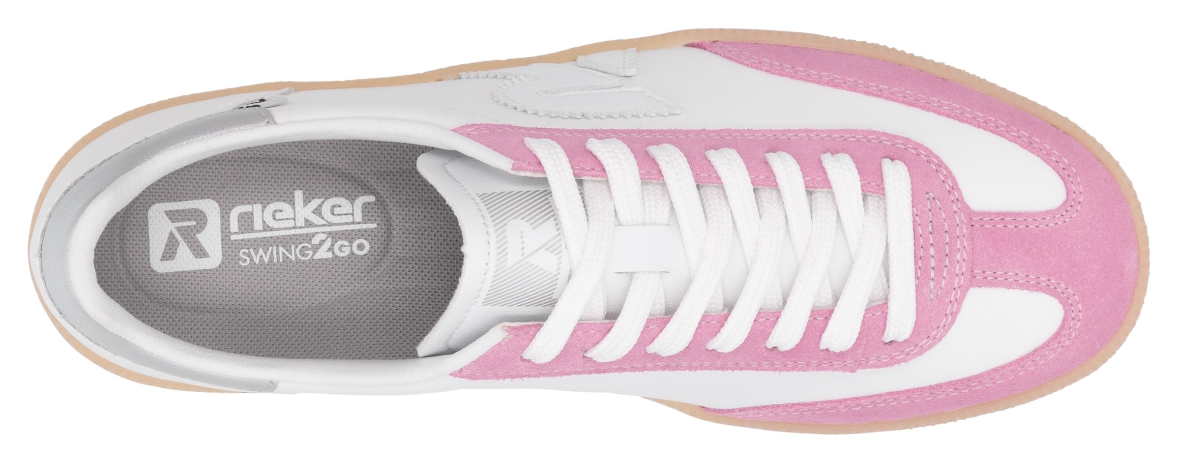 RIEKER Sport Sneaker »San Diego«, Retro-Sneaker, Freizeitschuh, Halbschuh mit herausnehmbarem Fußbett