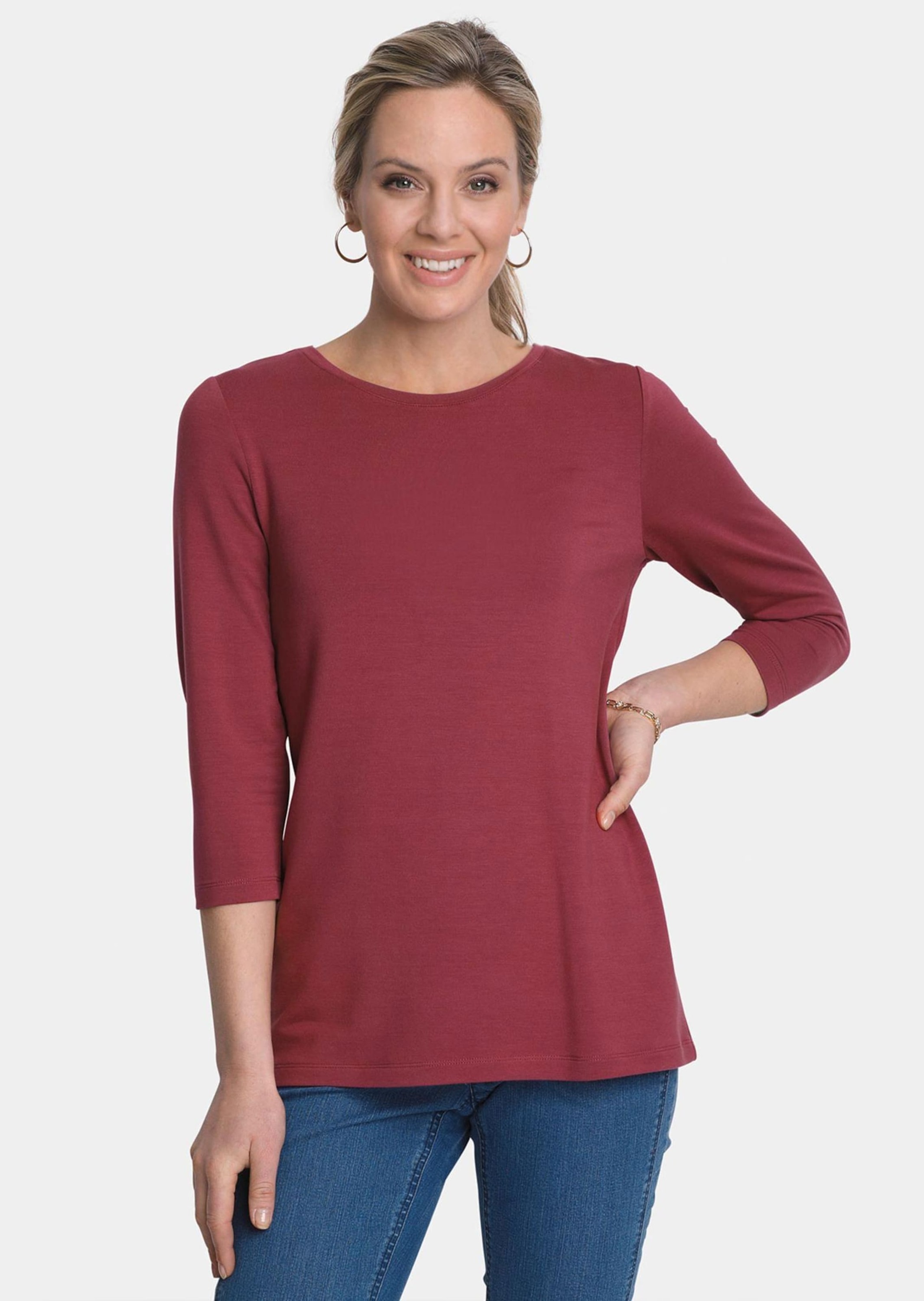 GOLDNER 3/4-Arm-Shirt »Kurzgröße Kombifreundliches Shirt mit ¾ Arm« Ohne