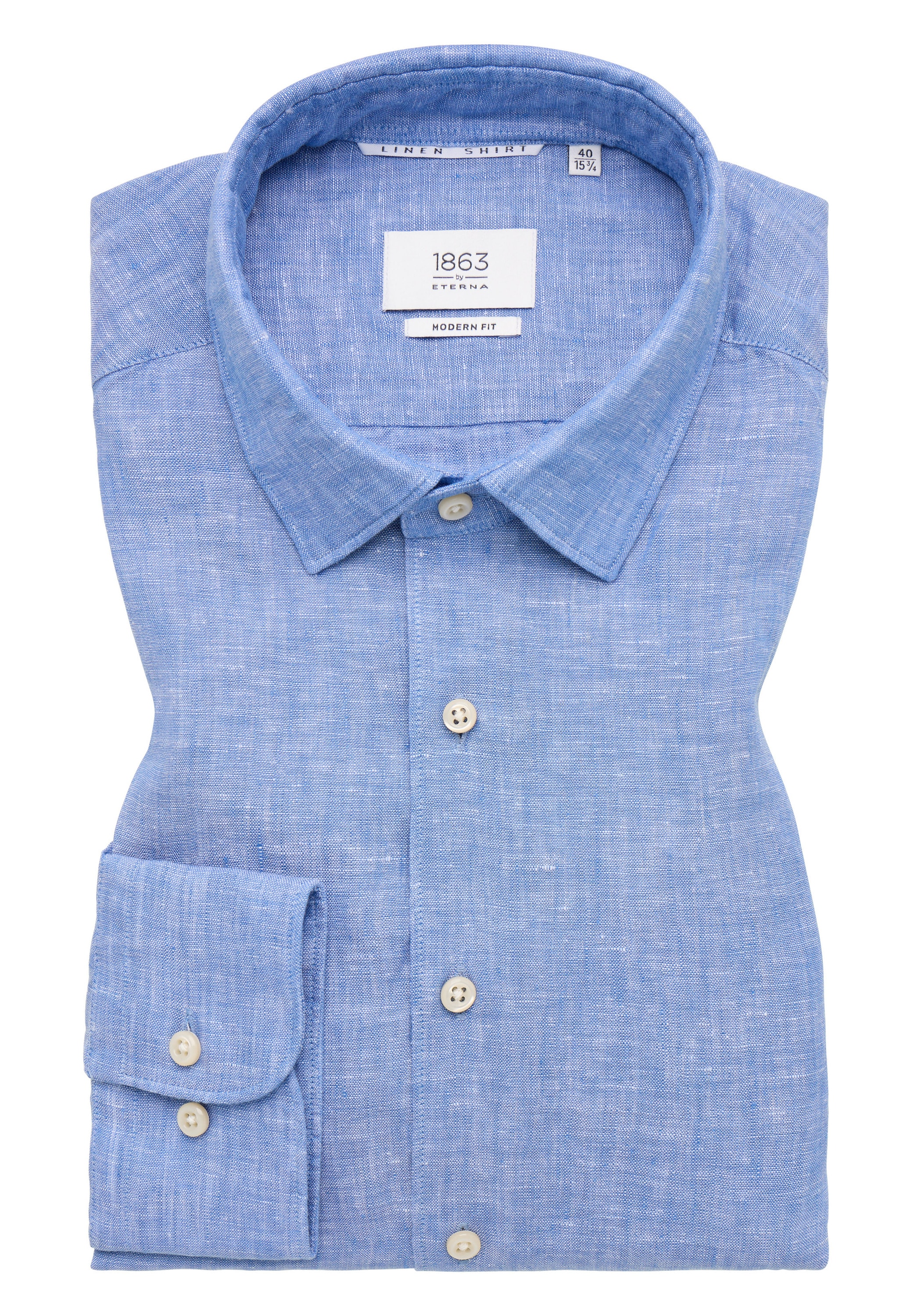 Eterna Langarmhemd »MODERN FIT«, EASY IRON (bügelleicht)