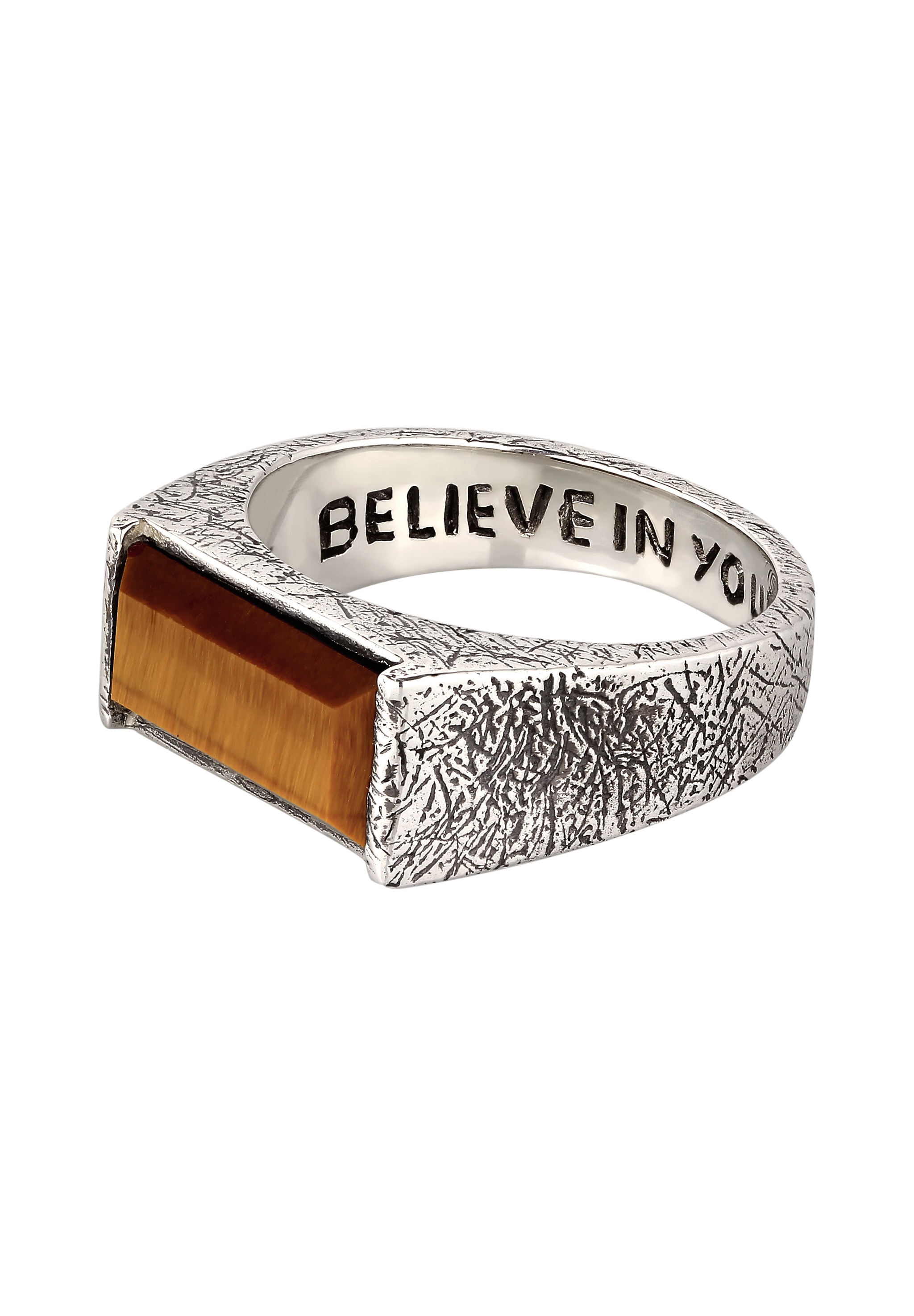 HAZE & GLORY Siegelring »Ring Siegelring Tigerauge 925 Sterling Silber- Tigers Valley«