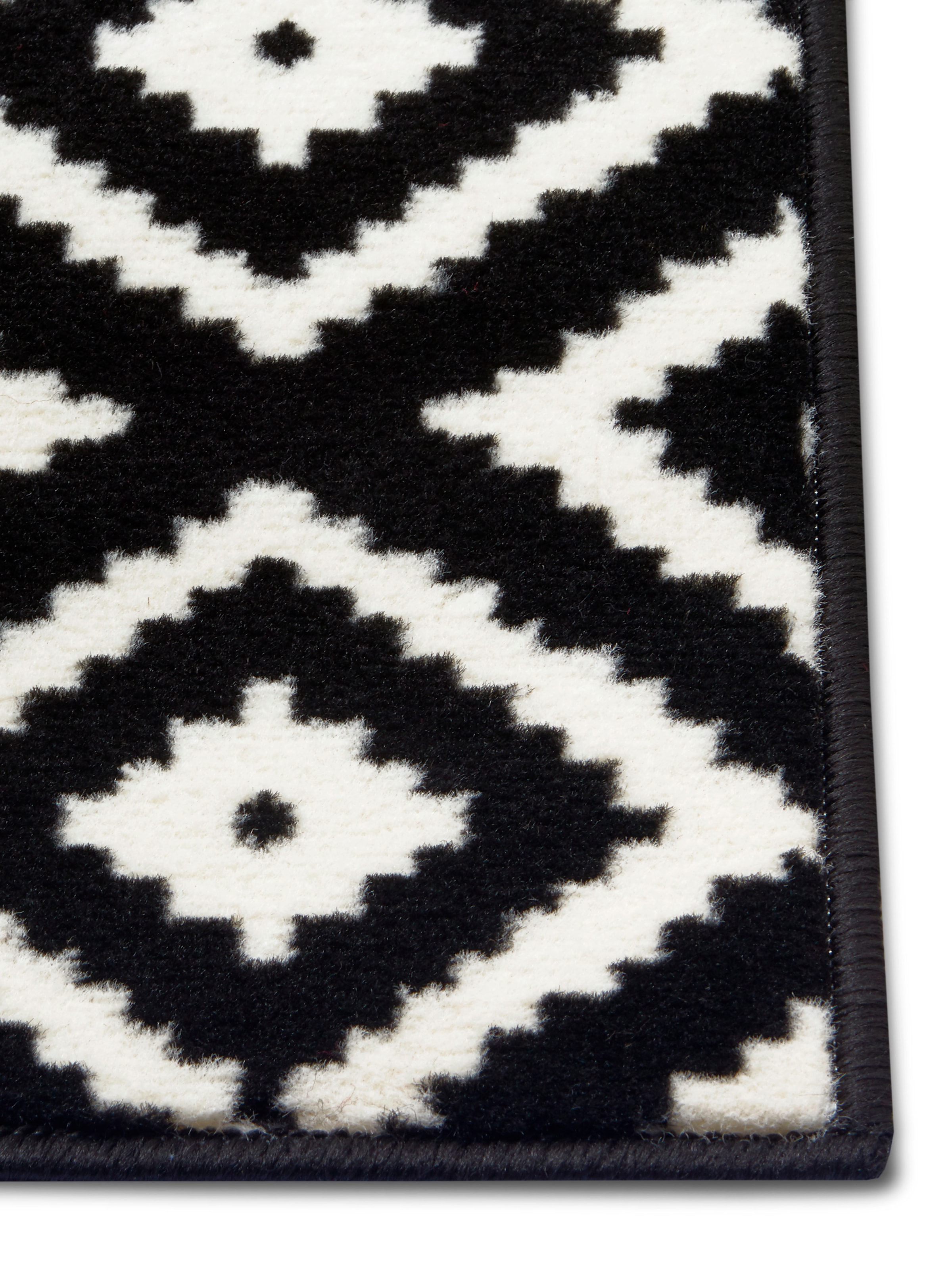 HANSE Home Teppich »Raute«, rechteckig, 9 mm Höhe, Läufer, Kurzflor, Skandi, Raute, Wohnzimmer, Schlafzimmer, Flur