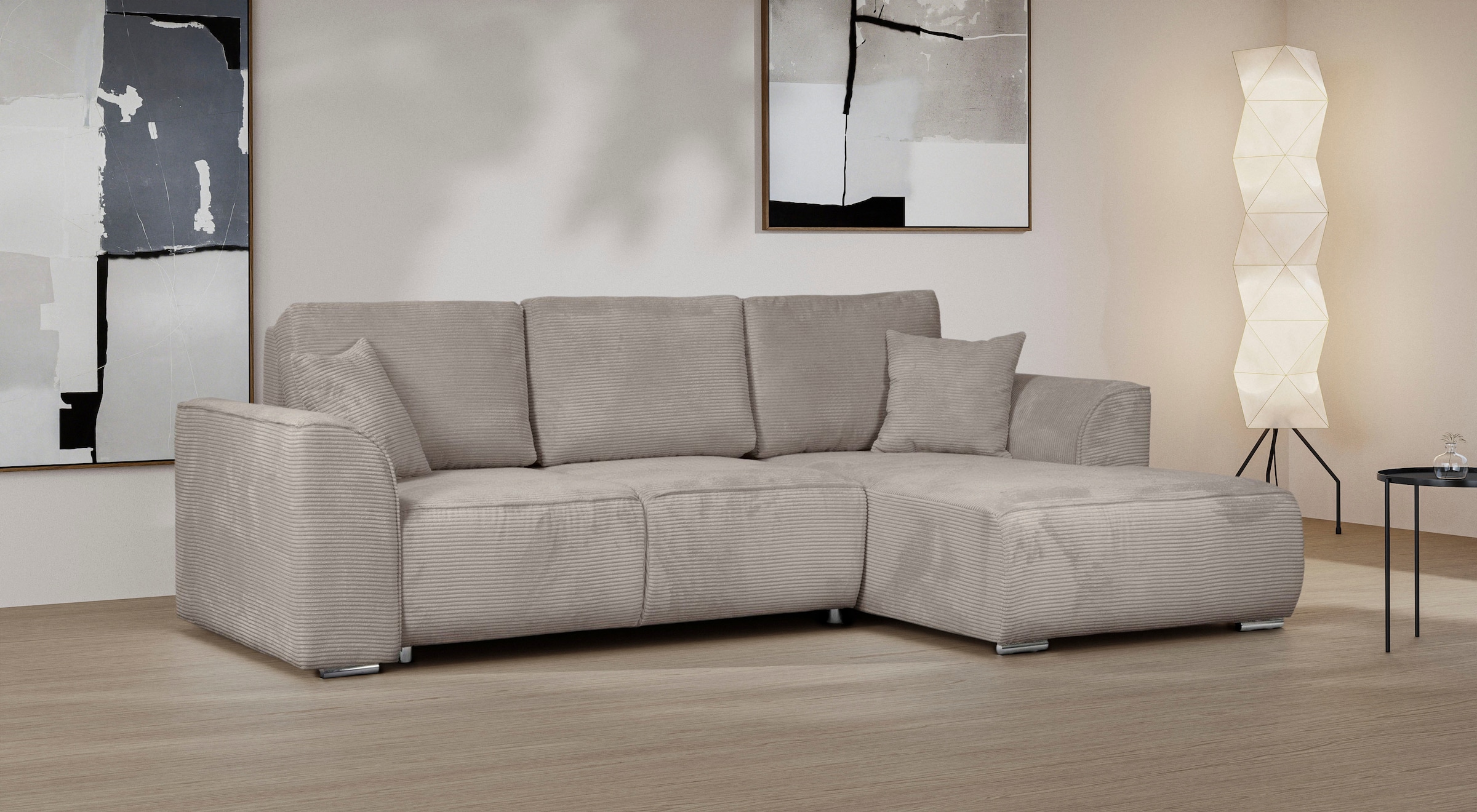 INOSIGN Ecksofa "BEATRICE optionale Schlafsofa mit Bettkasten, B/T/H: 265/1 günstig online kaufen