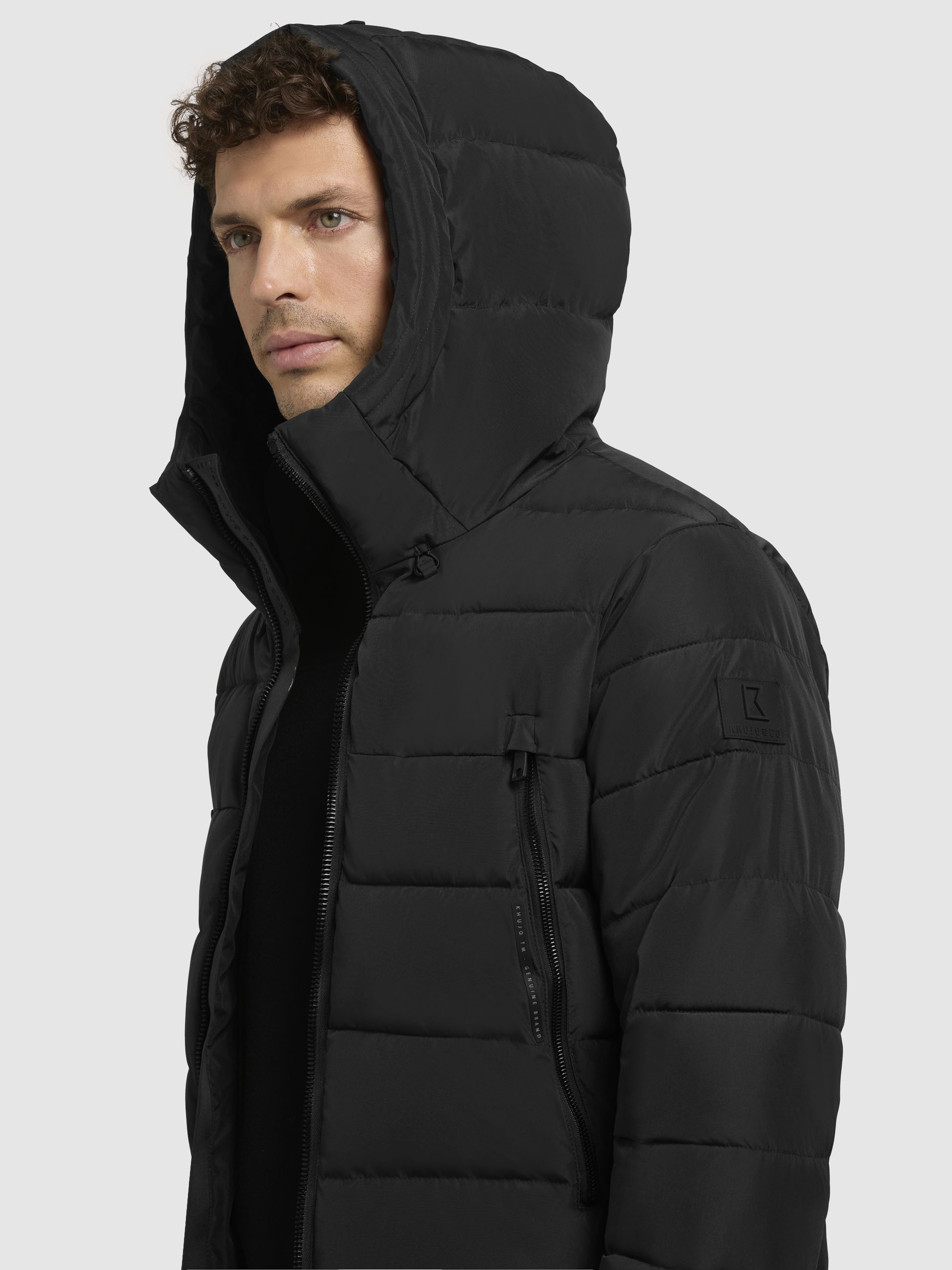 khujo Steppjacke »WOU«, mit Kapuze