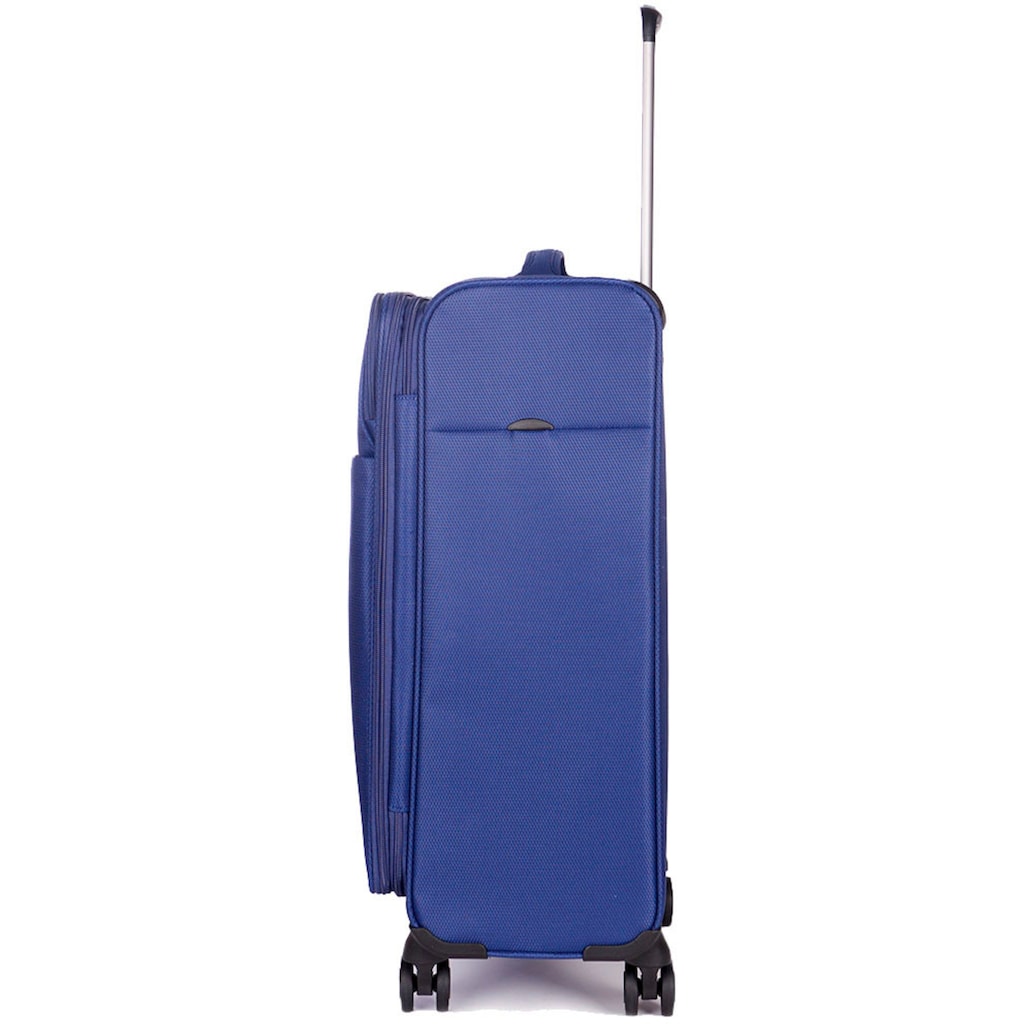 Stratic Weichgepäck-Trolley »Stratic Light + M, dark blue«, 4 Rollen