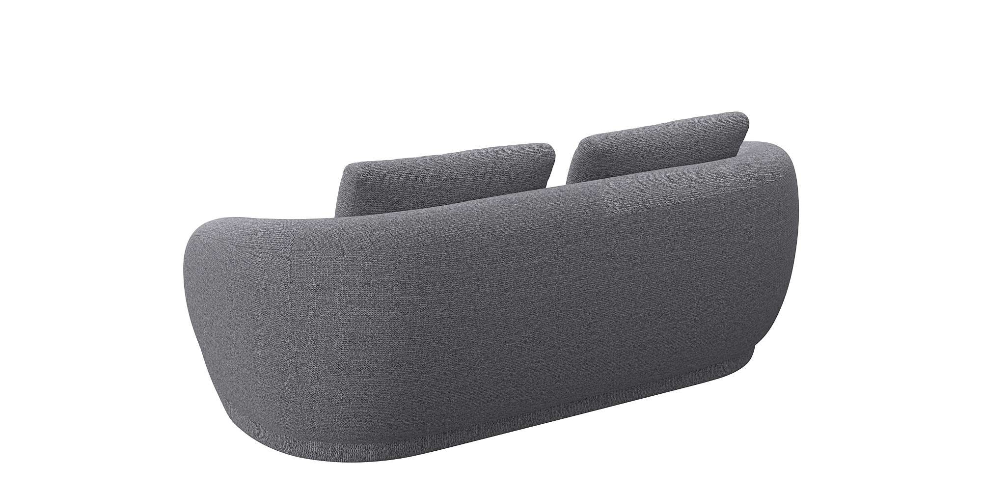 FLEXLUX 2,5-Sitzer »Torino, rund, Couch, Loveseat,«, Modernes, organisches Sofa-Design, Kaltschaum, Wellenunterfederung