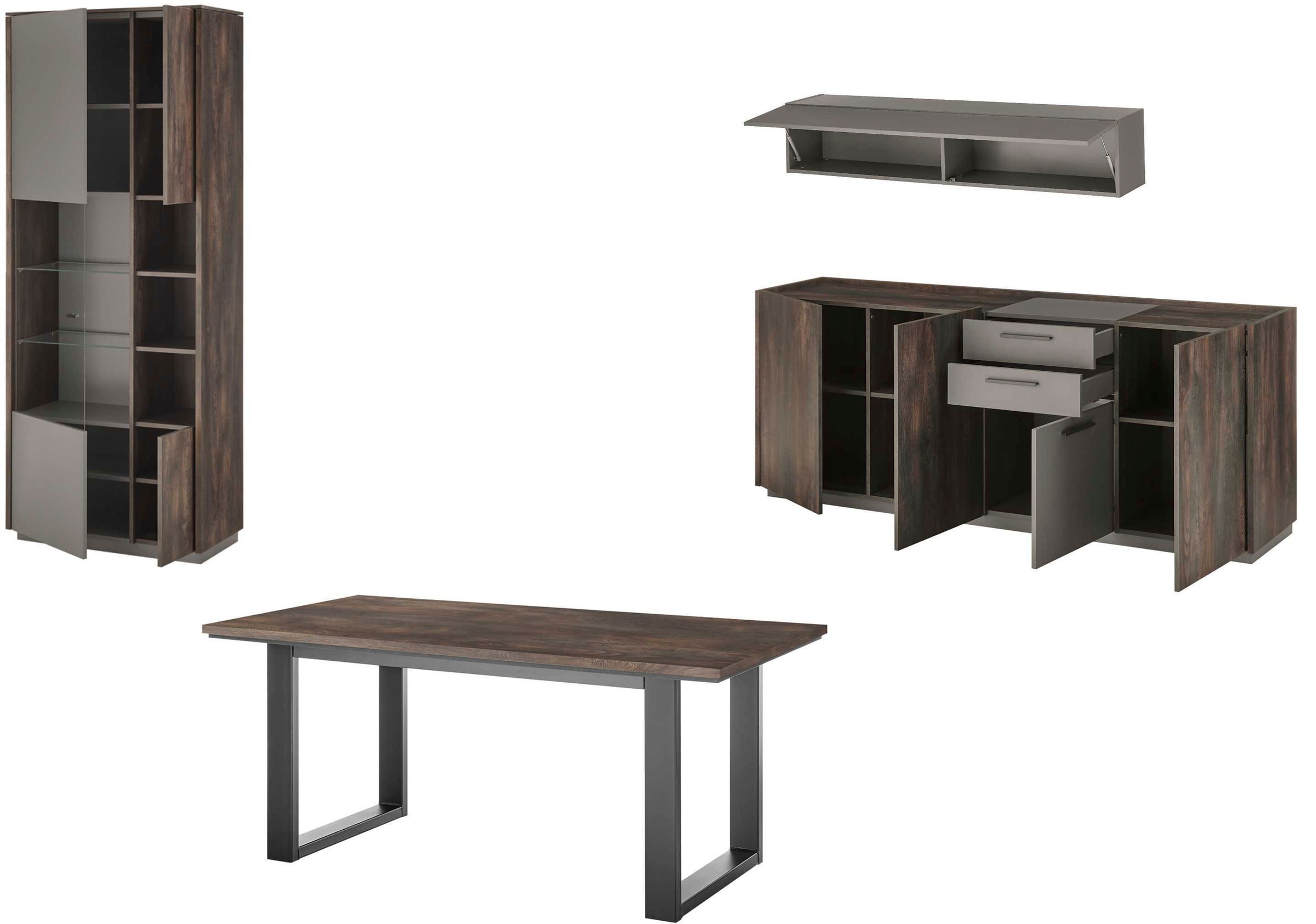 INOSIGN Wohnwand "LARGO" Set, 4 Stk. tlg. günstig online kaufen